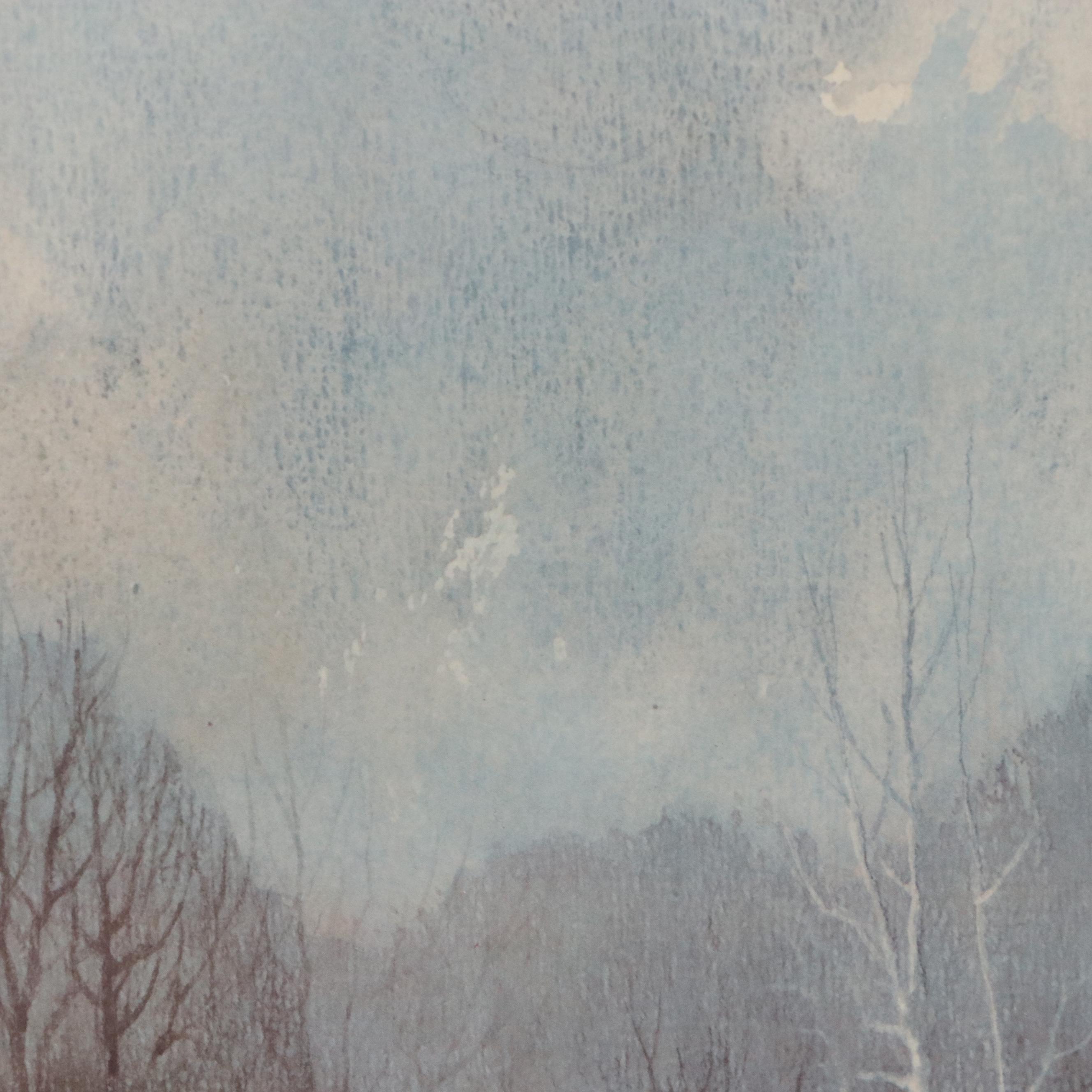 Richard Roflow Woodland Landscape Offset Lithographs, Circa 1973