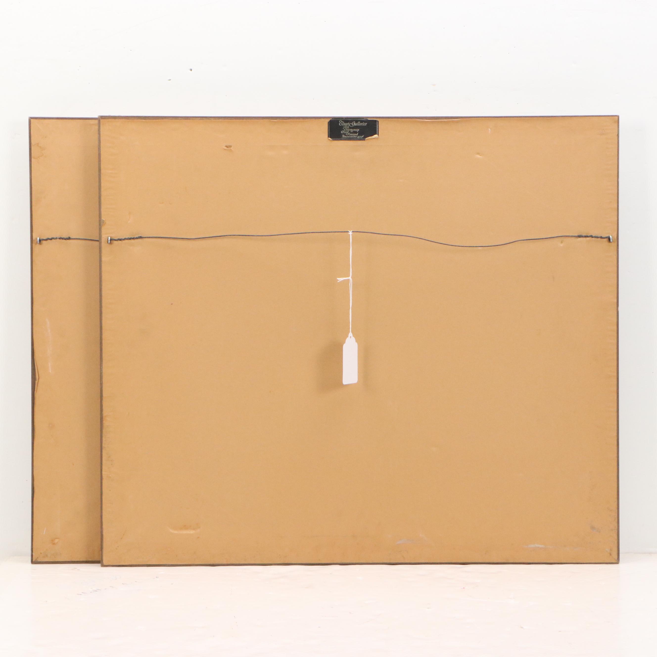 Richard Roflow Woodland Landscape Offset Lithographs, Circa 1973