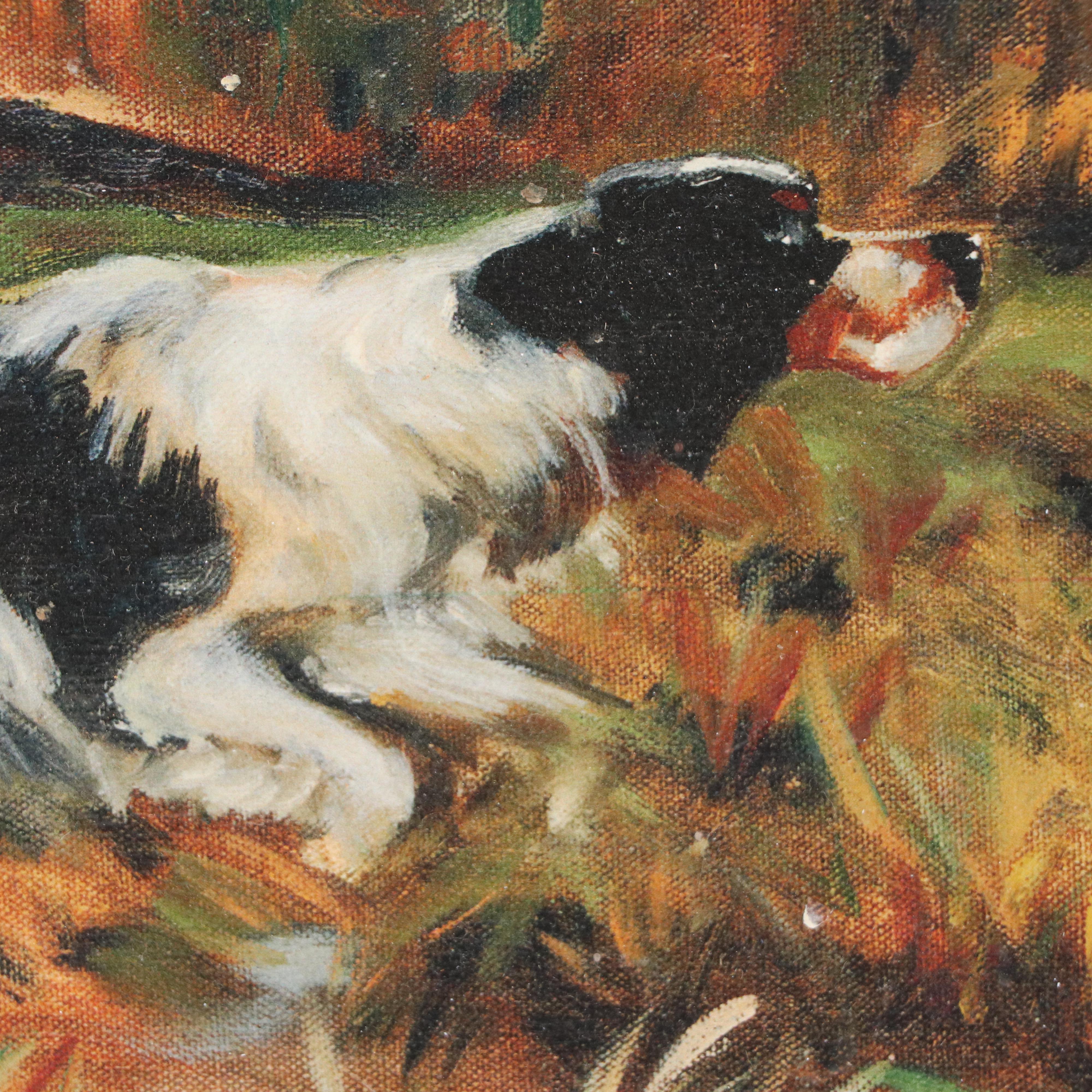 Debra McKinley Embellished Giclée of Longhaired Pointing Dog, 2003