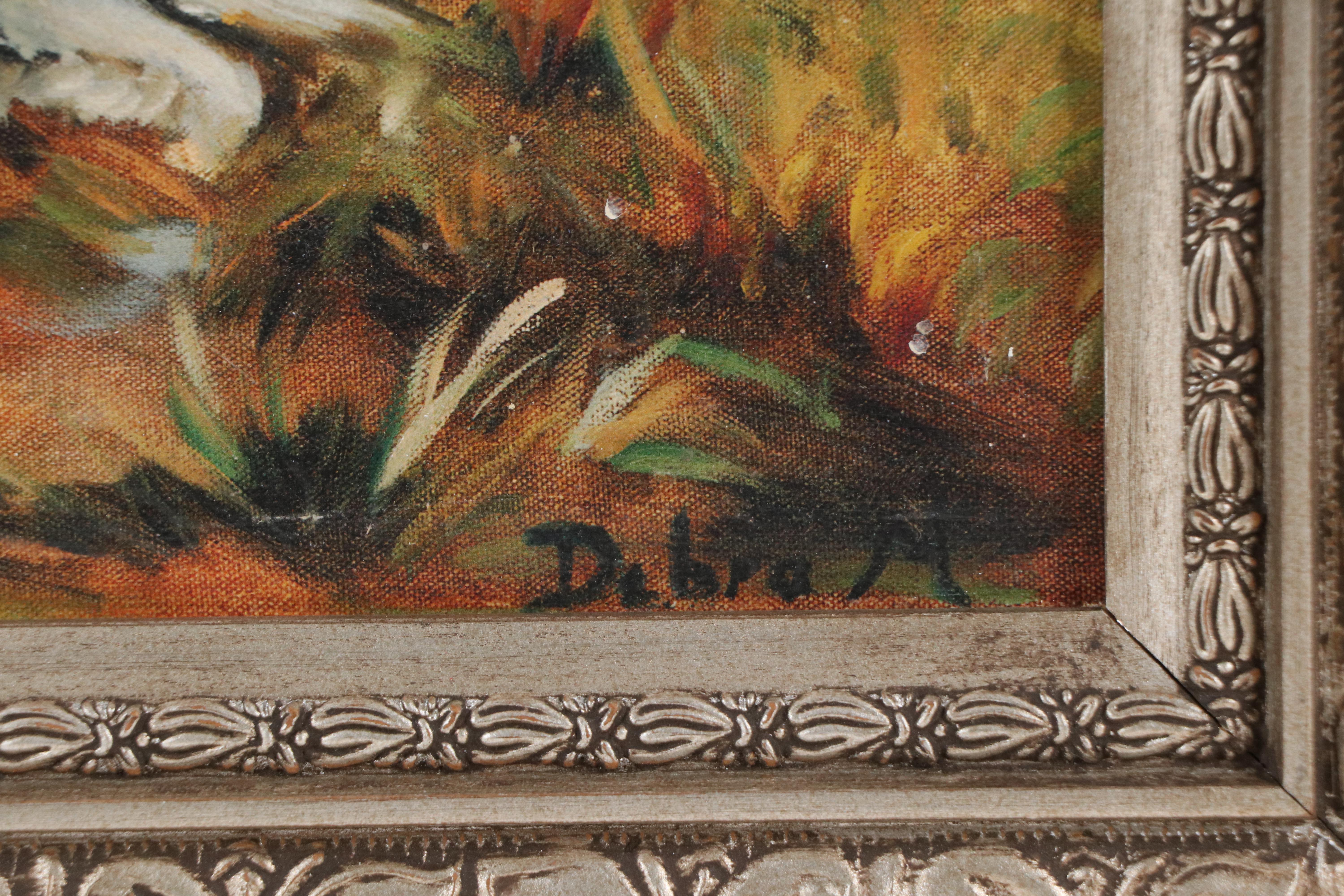 Debra McKinley Embellished Giclée of Longhaired Pointing Dog, 2003