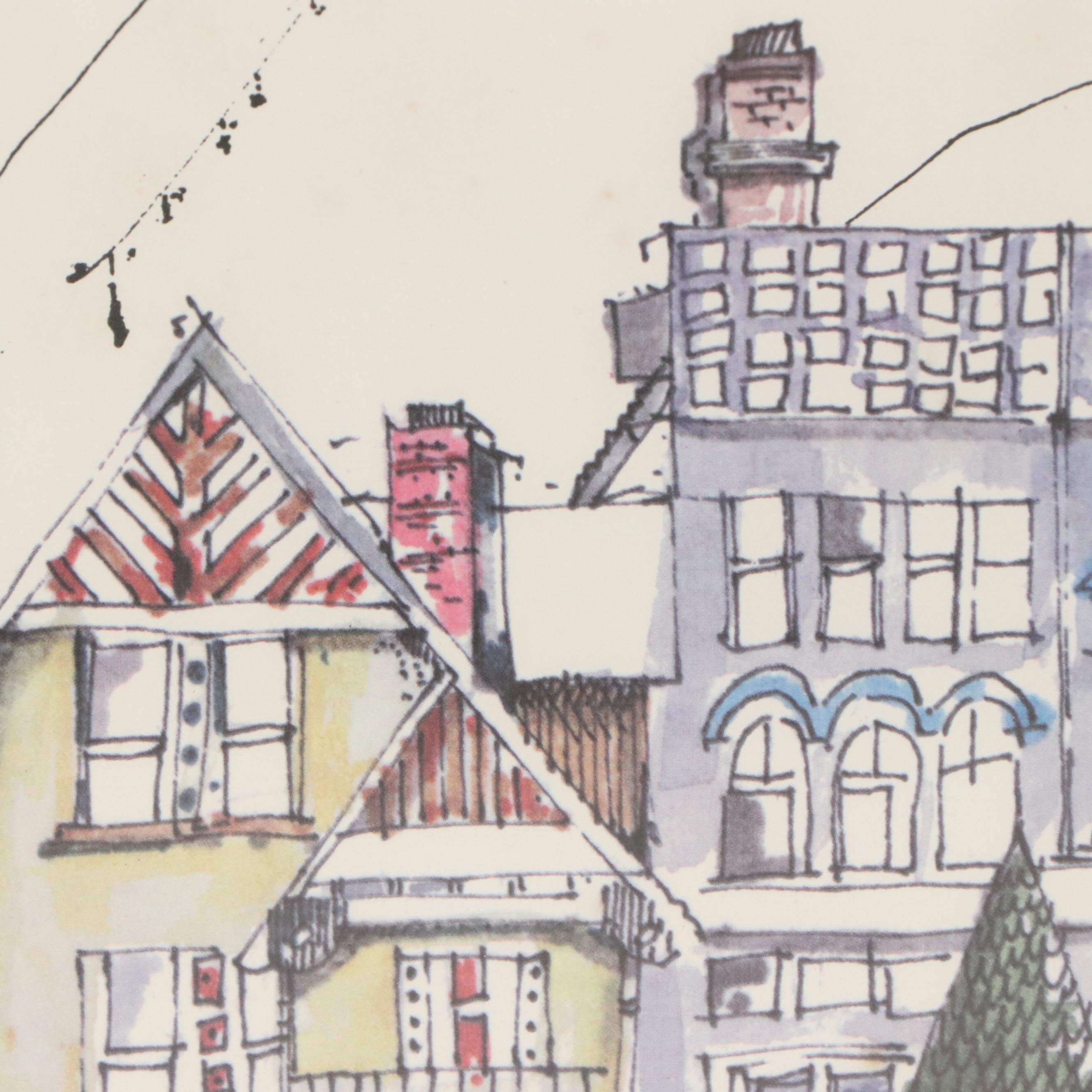 Aspen Ski Poster Designed by Jim Ford, Circa 1972