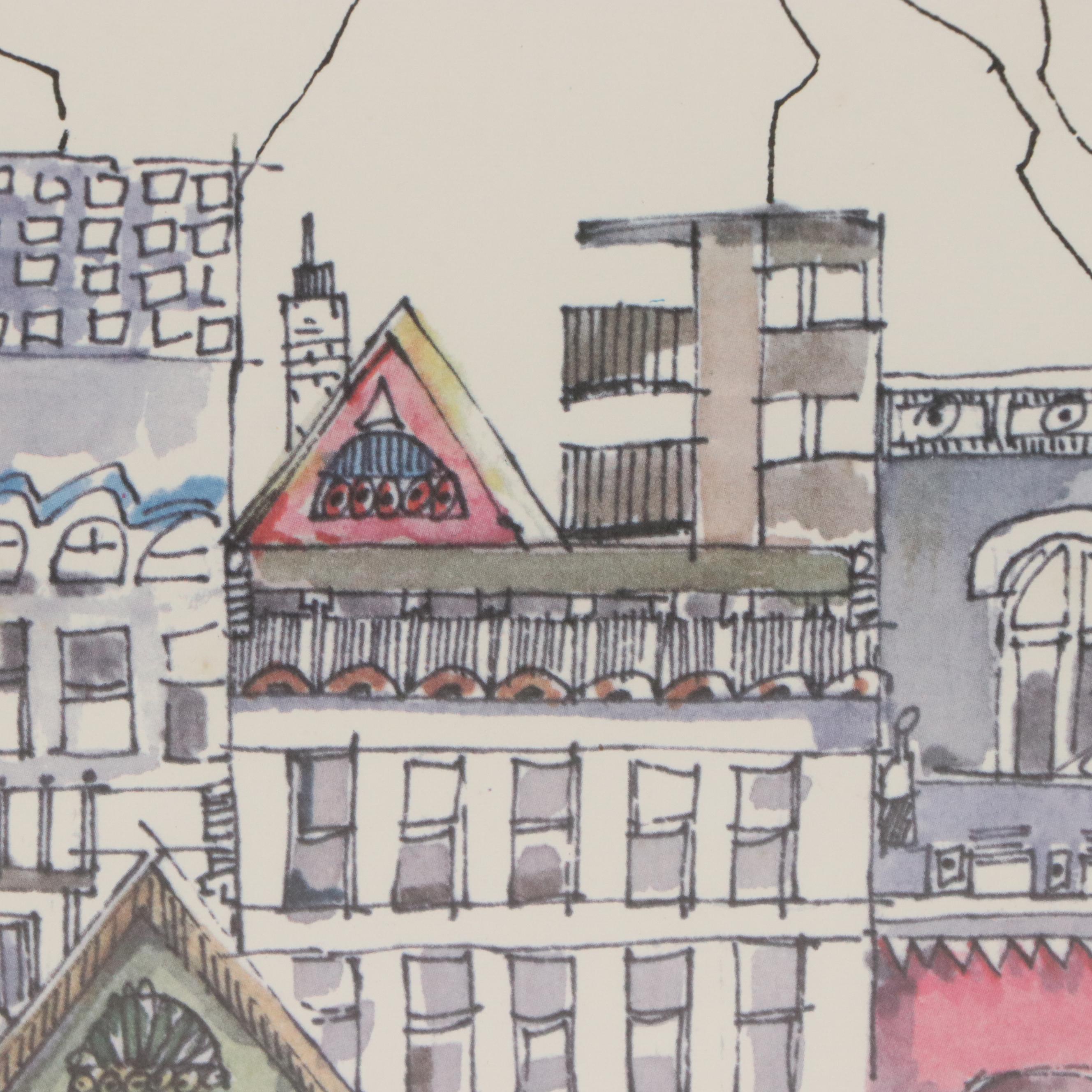 Aspen Ski Poster Designed by Jim Ford, Circa 1972