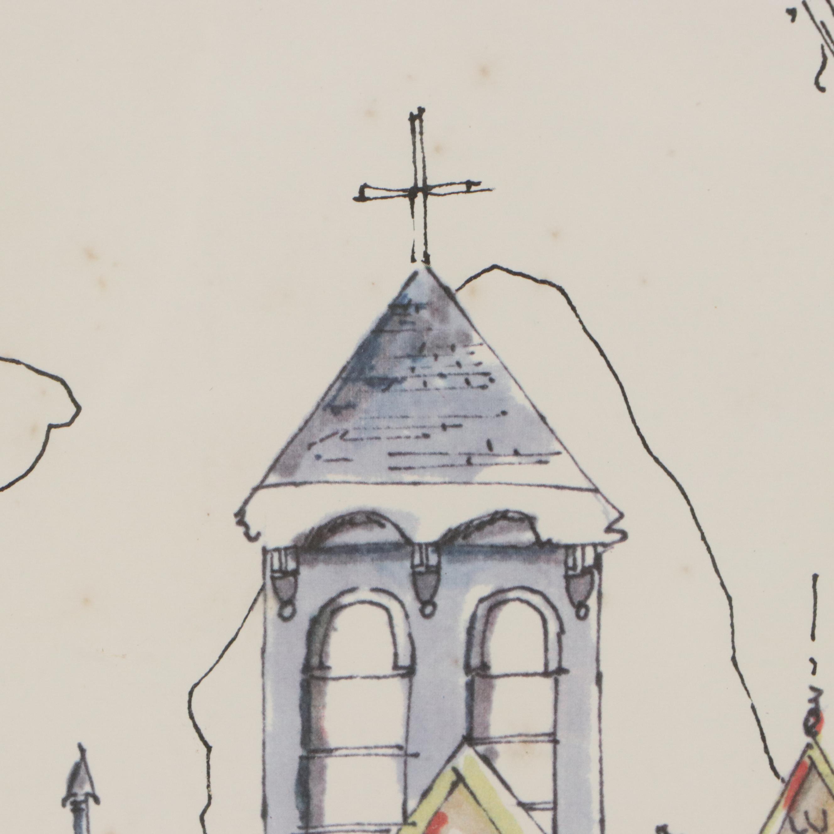 Aspen Ski Poster Designed by Jim Ford, Circa 1972