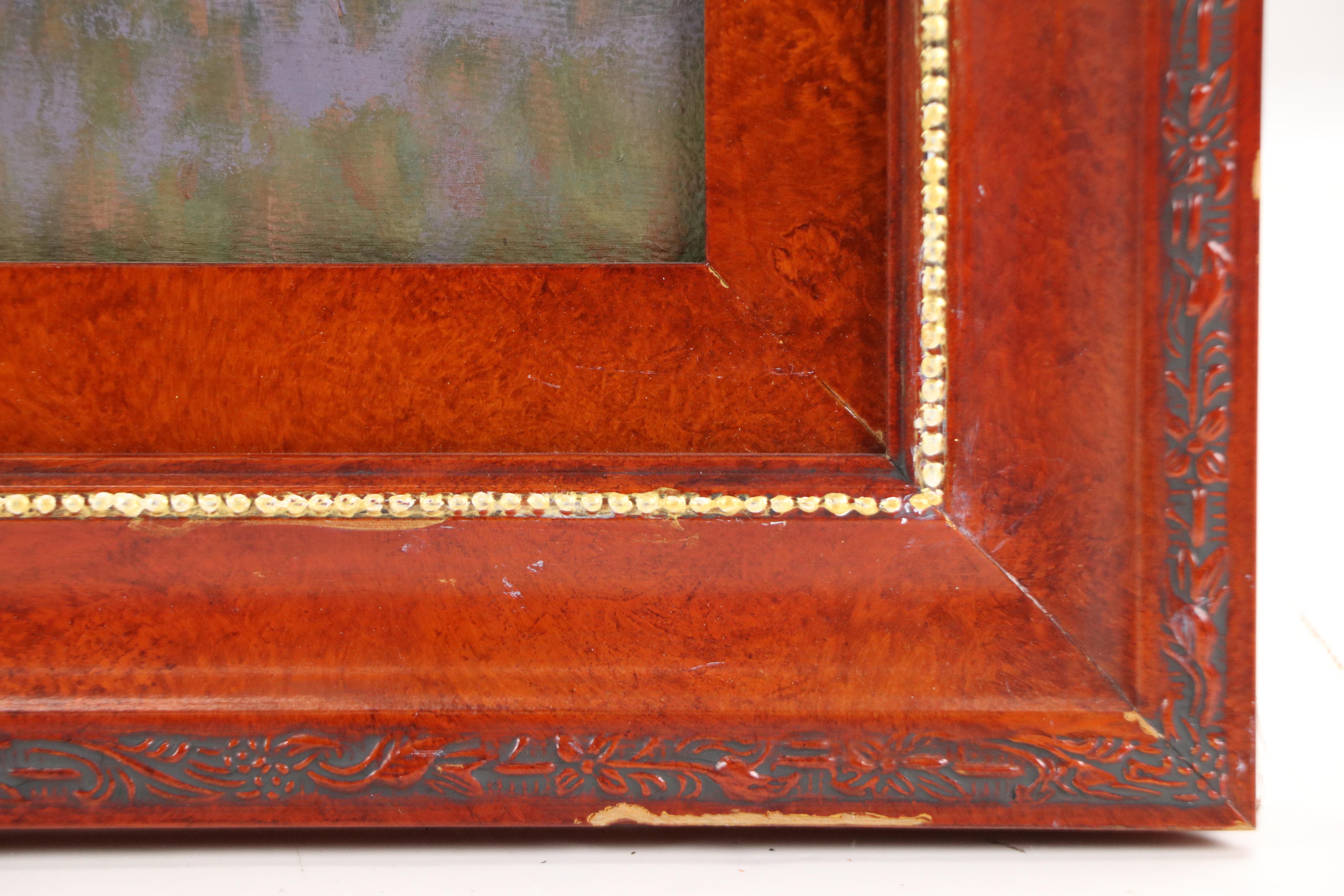 Jimmie Ralph Mayes Western Genre Oil Painting of Cowboy and Cattle