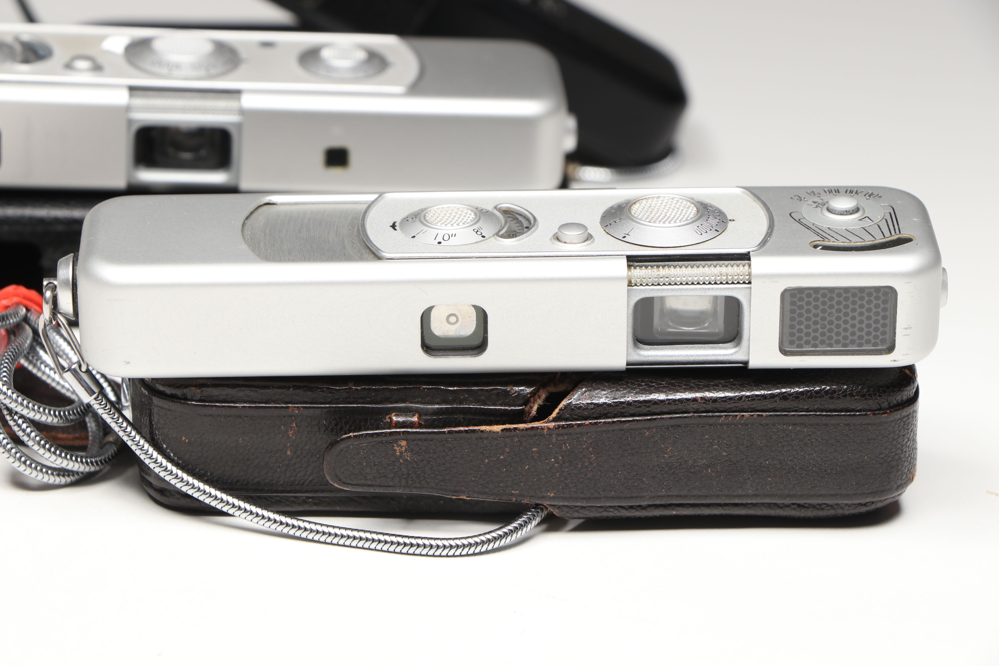 Minox Subminiature Cameras with Leather Cases