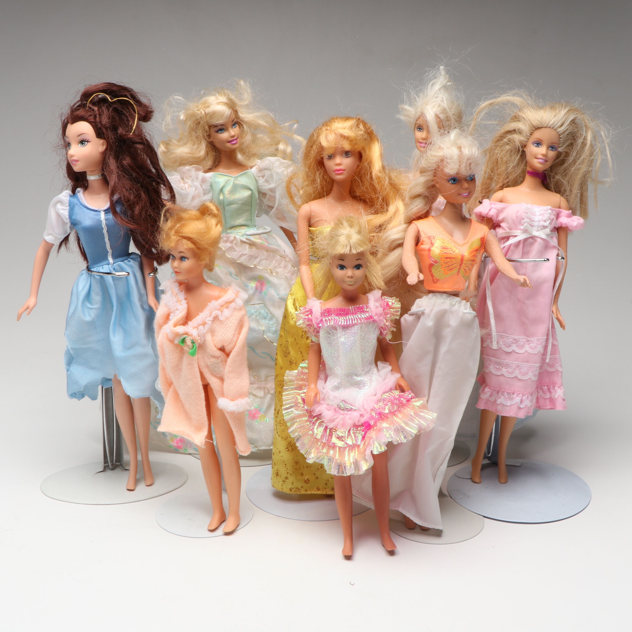 Mattel Barbie and Other Dolls with Clothing & Other Fabric Accessories