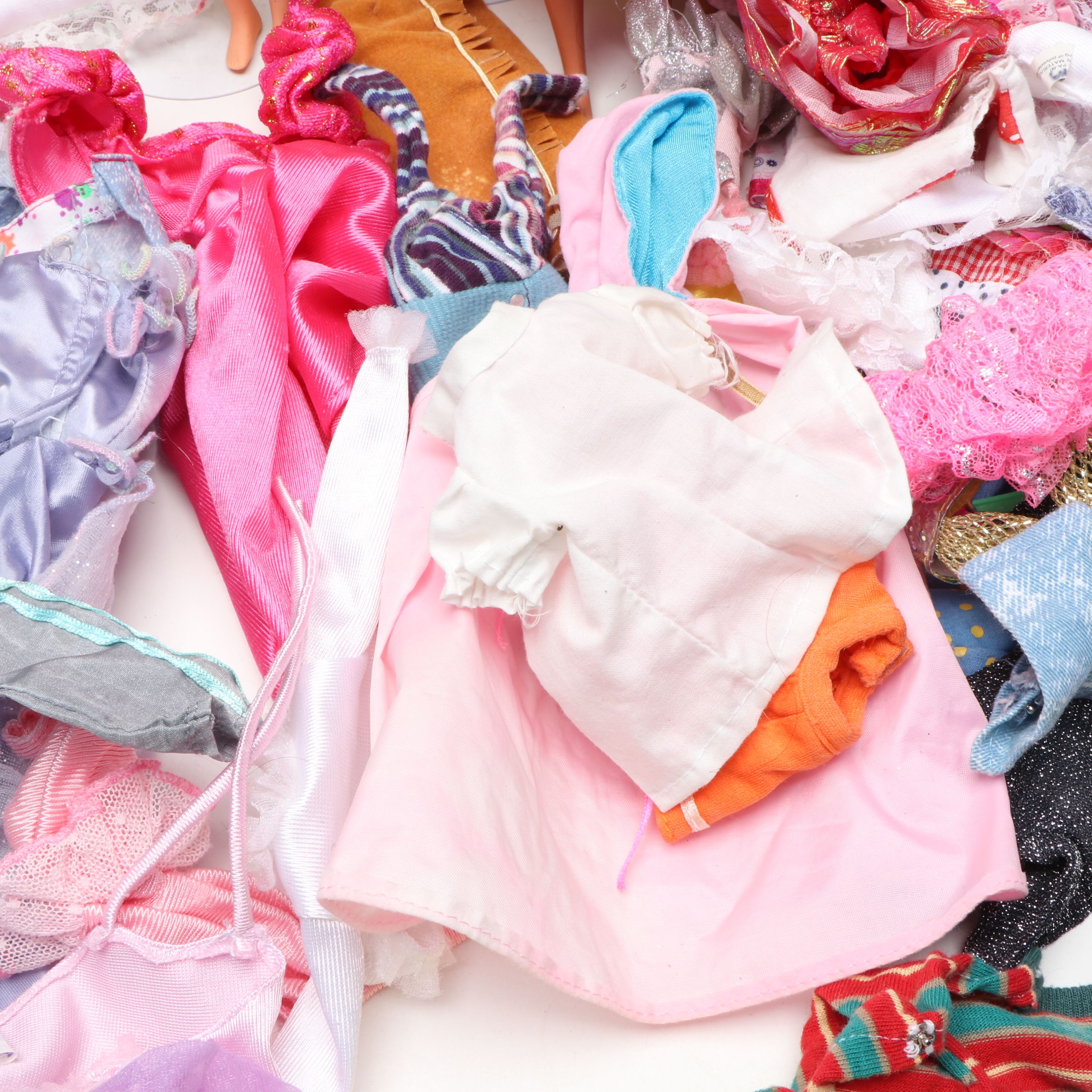 Mattel Barbie and Other Dolls with Clothing & Other Fabric Accessories