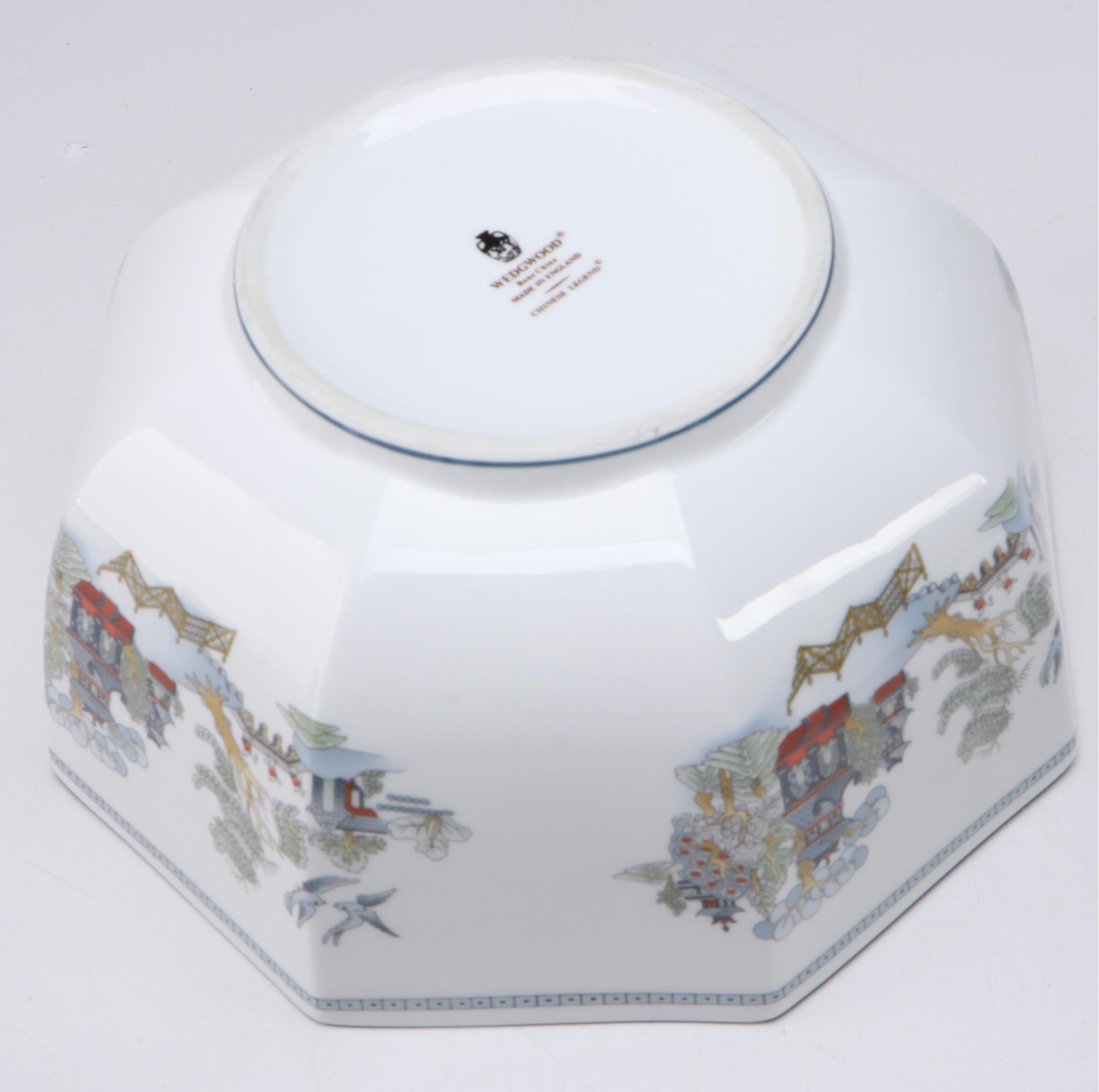 Wedgwood "Chinese Legend" Octagonal Bone China Bowl, 1987–1993