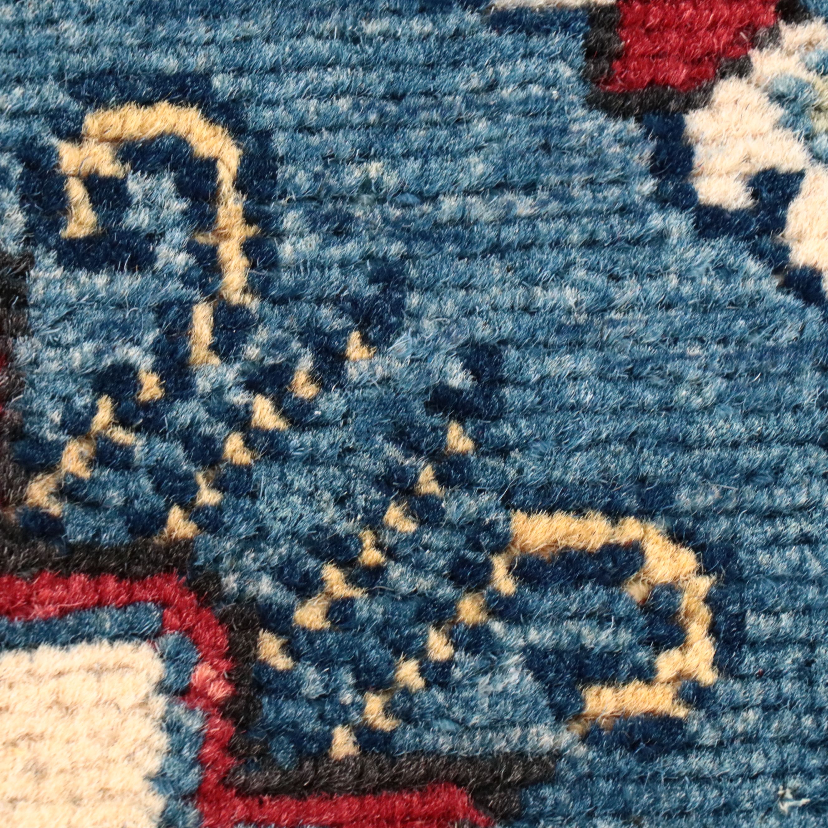 4'1 x 5'11 Hand-Knotted Pakistani Kazak Area Rug