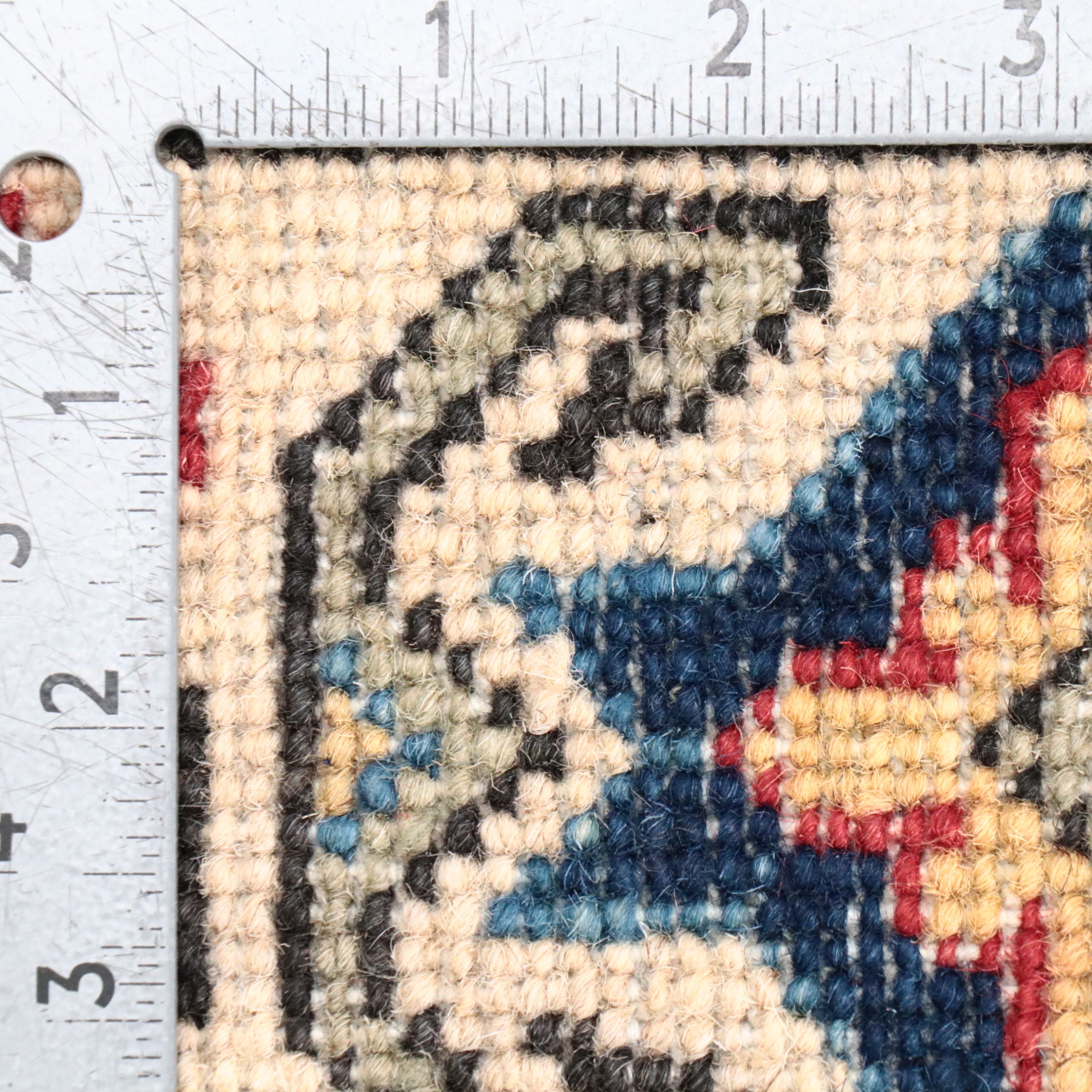 4'1 x 5'11 Hand-Knotted Pakistani Kazak Area Rug