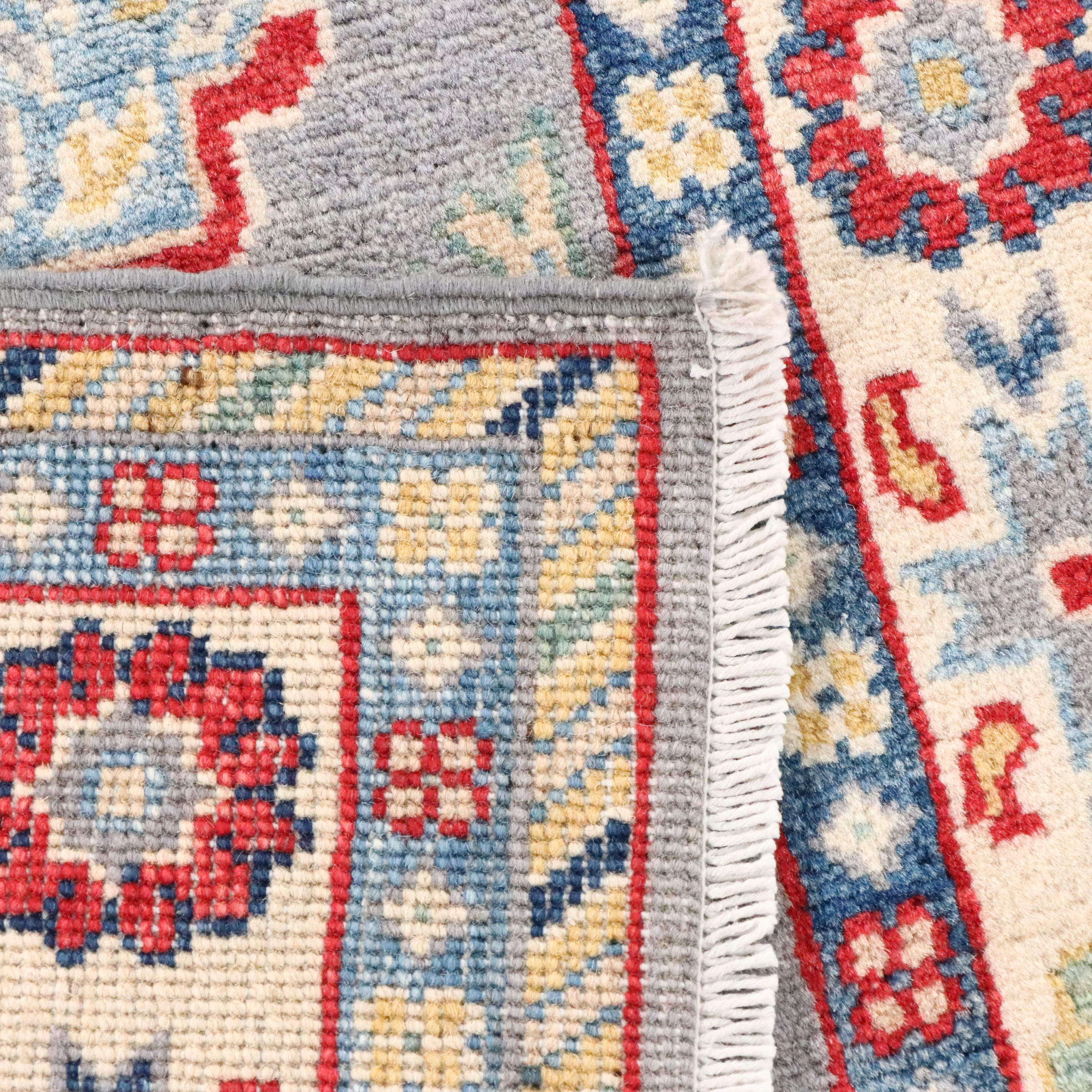 2'8 x 10'8 Hand-Knotted Pakistani Kazak Carpet Runner