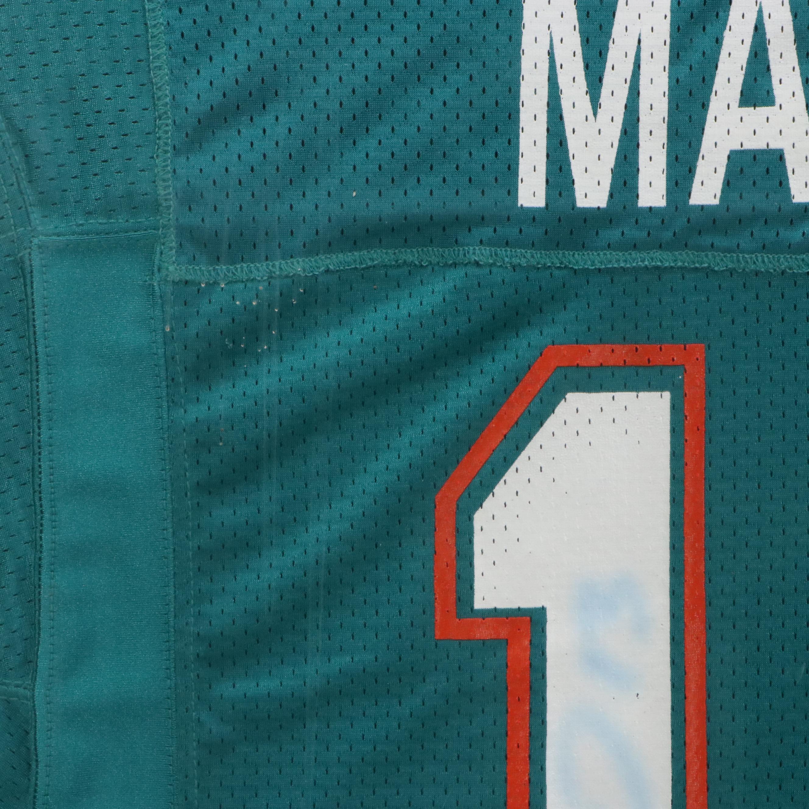 Dan Marino Signed Miami Dolphins Football Jersey with Display