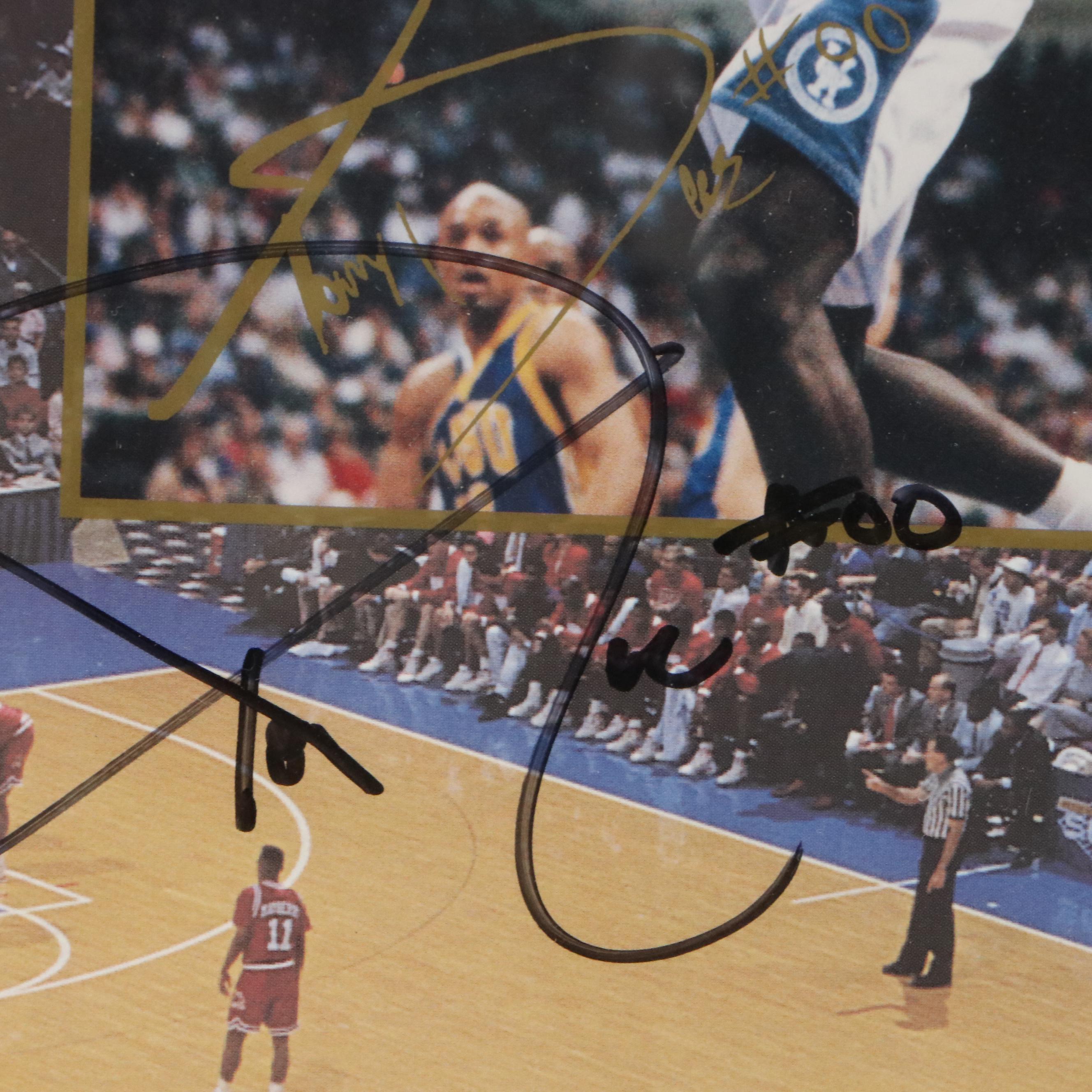 Mark Pope, Tony Delk, and Walter McCarty Signed University of Kentucky Poster