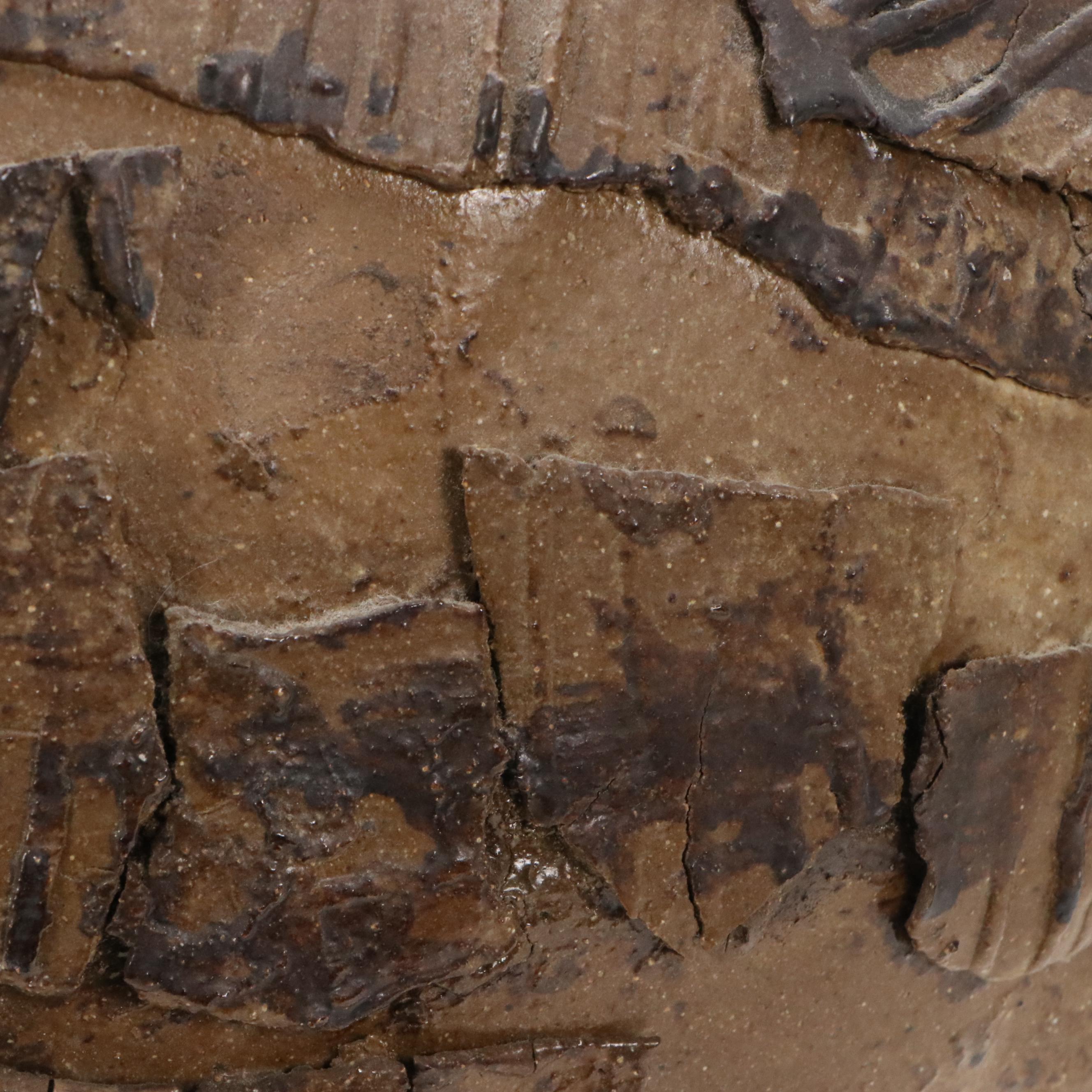 Glazed Ceramic Wheel Thrown and Slab Bulbous Vase