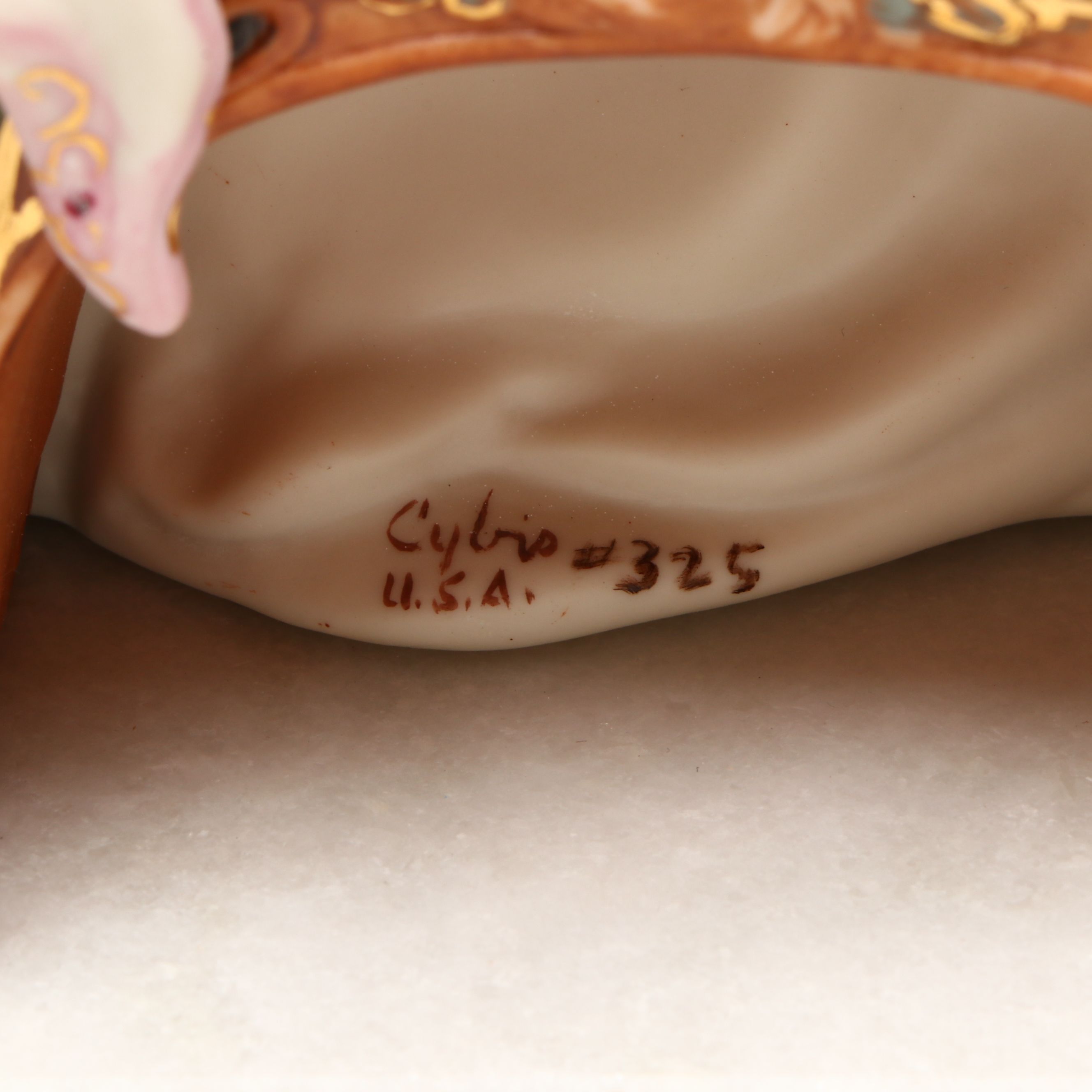 Cybis "Queen Guinevere" Porcelain Figure in Glass Display Case