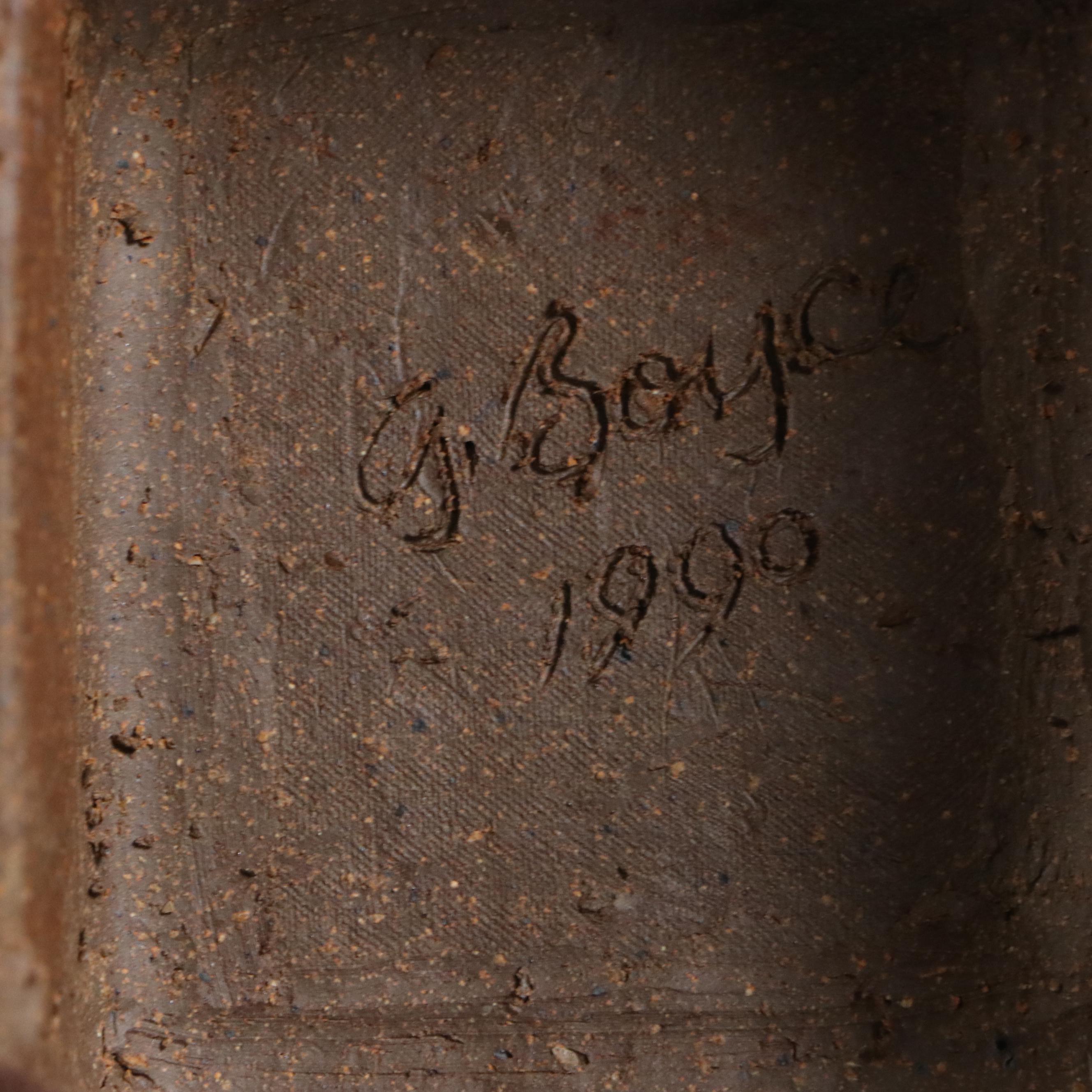 Gerald Gladwin Boyce Ceramic Tower with Bishops Sculpture, 1990