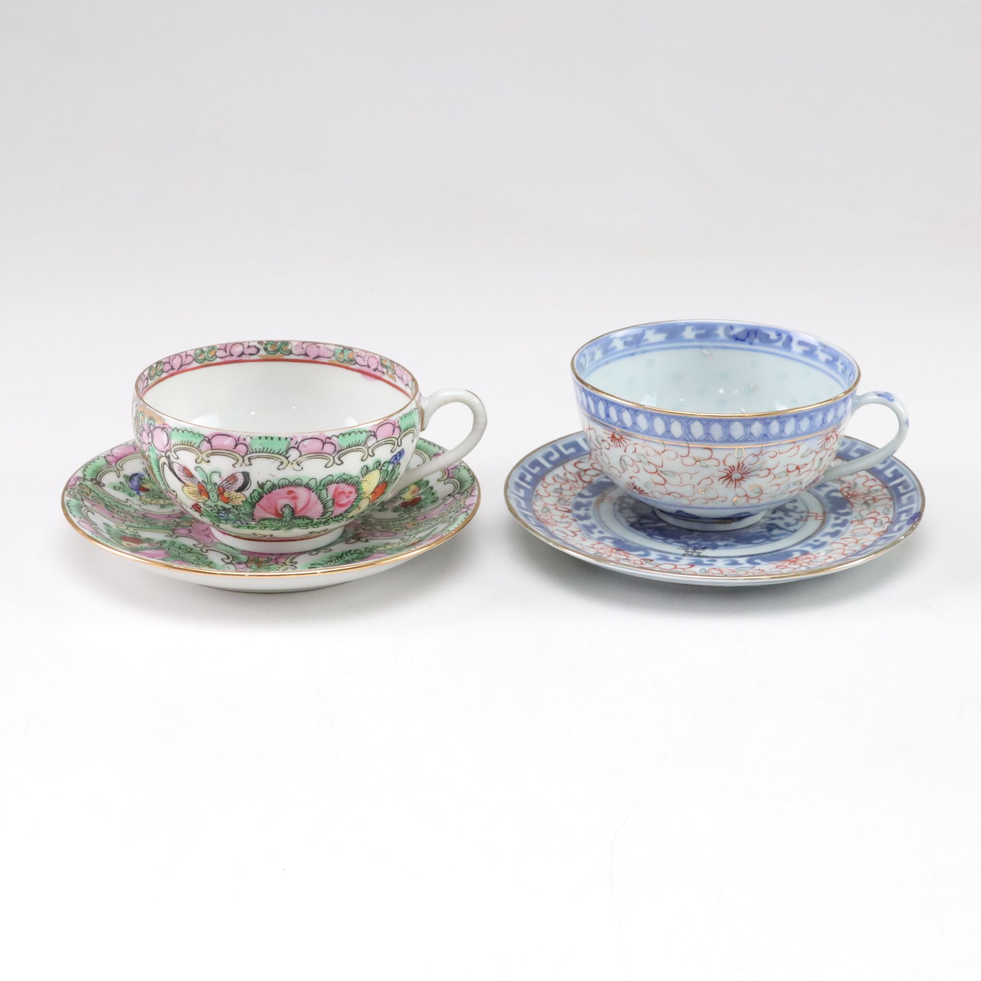 Teacups, Demitasse Cups, Saucers & Other Porcelain Tableware