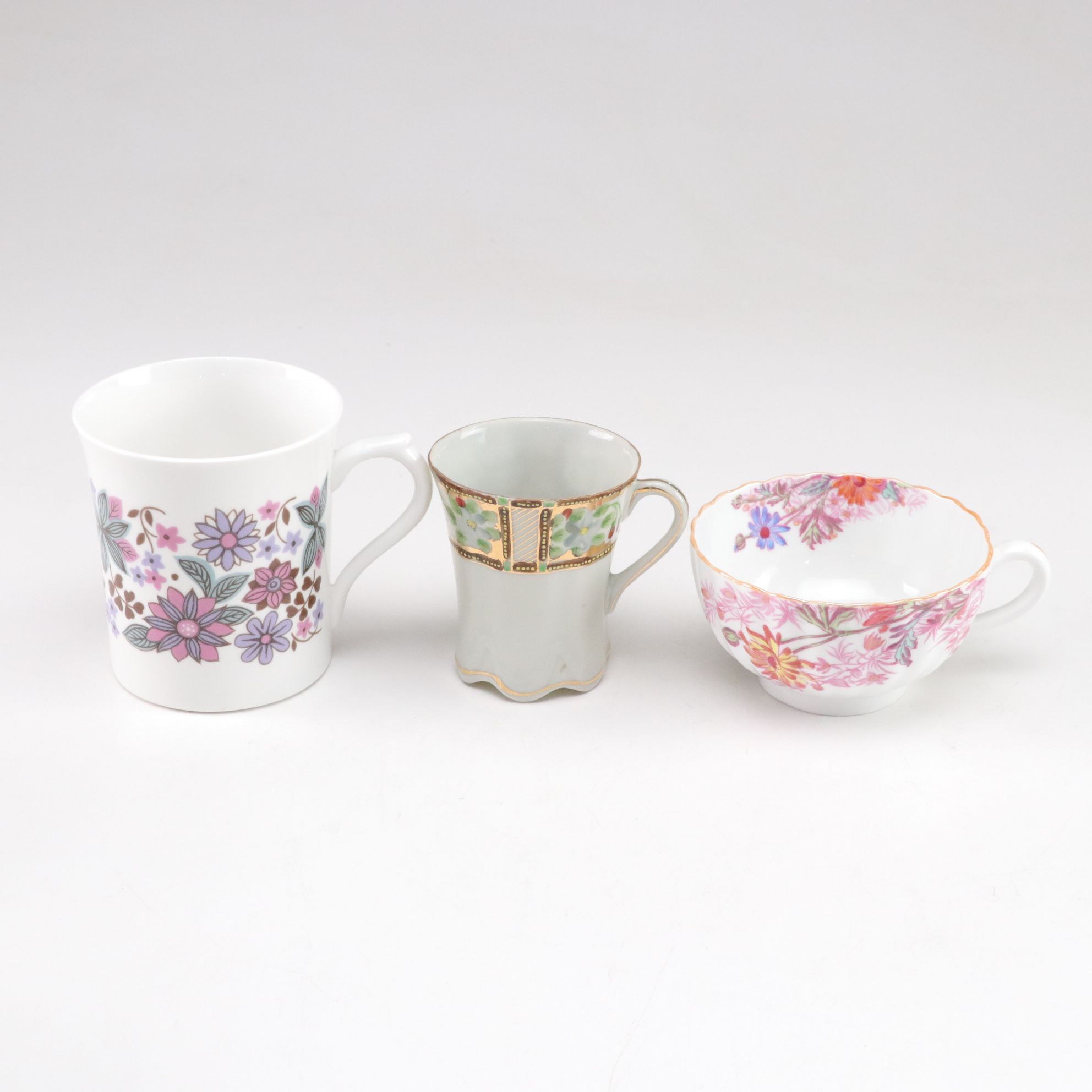 Teacups, Demitasse Cups, Saucers & Other Porcelain Tableware