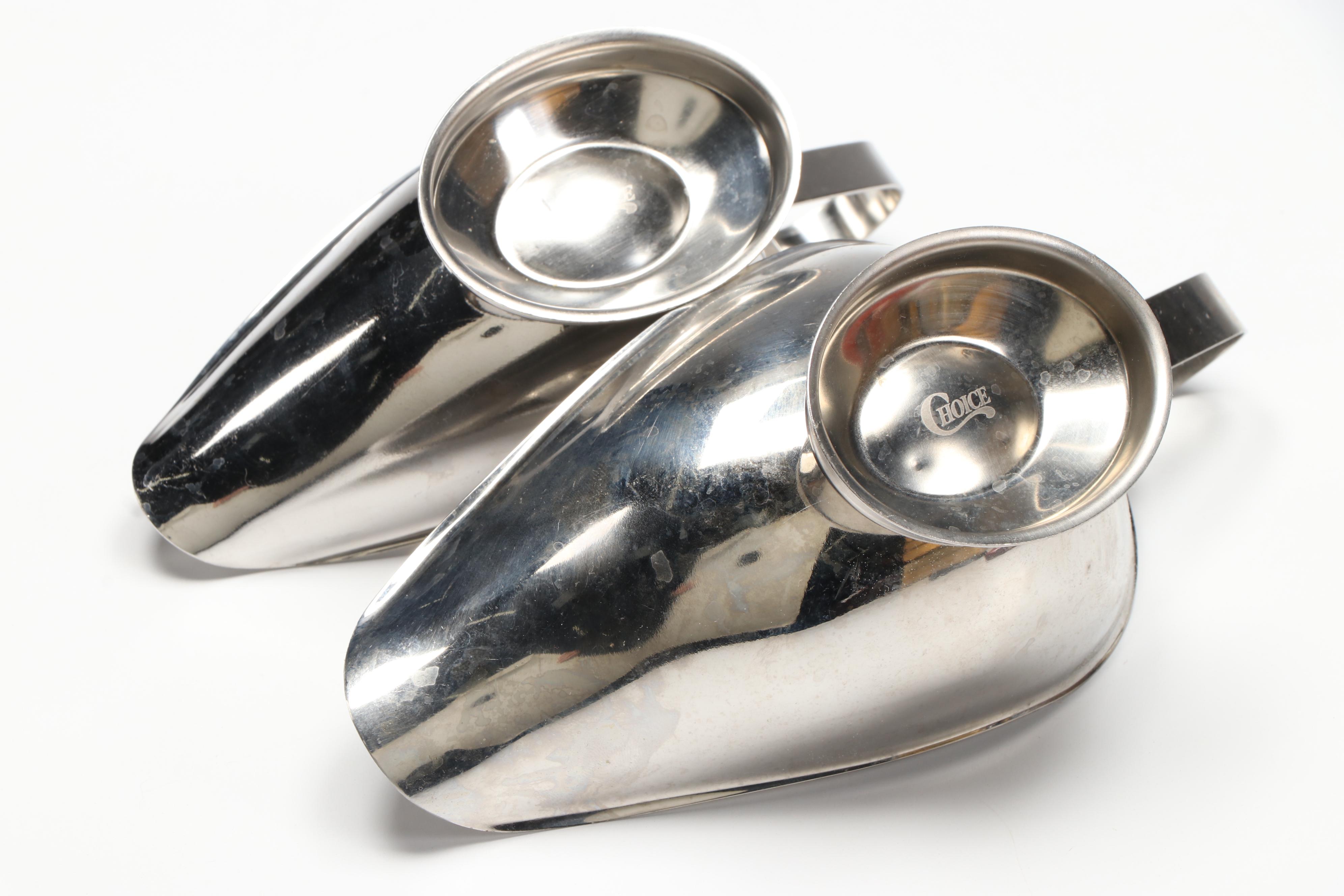 Choice Stainless Steel Sauce Boats with "Love Brunch" Cookbook