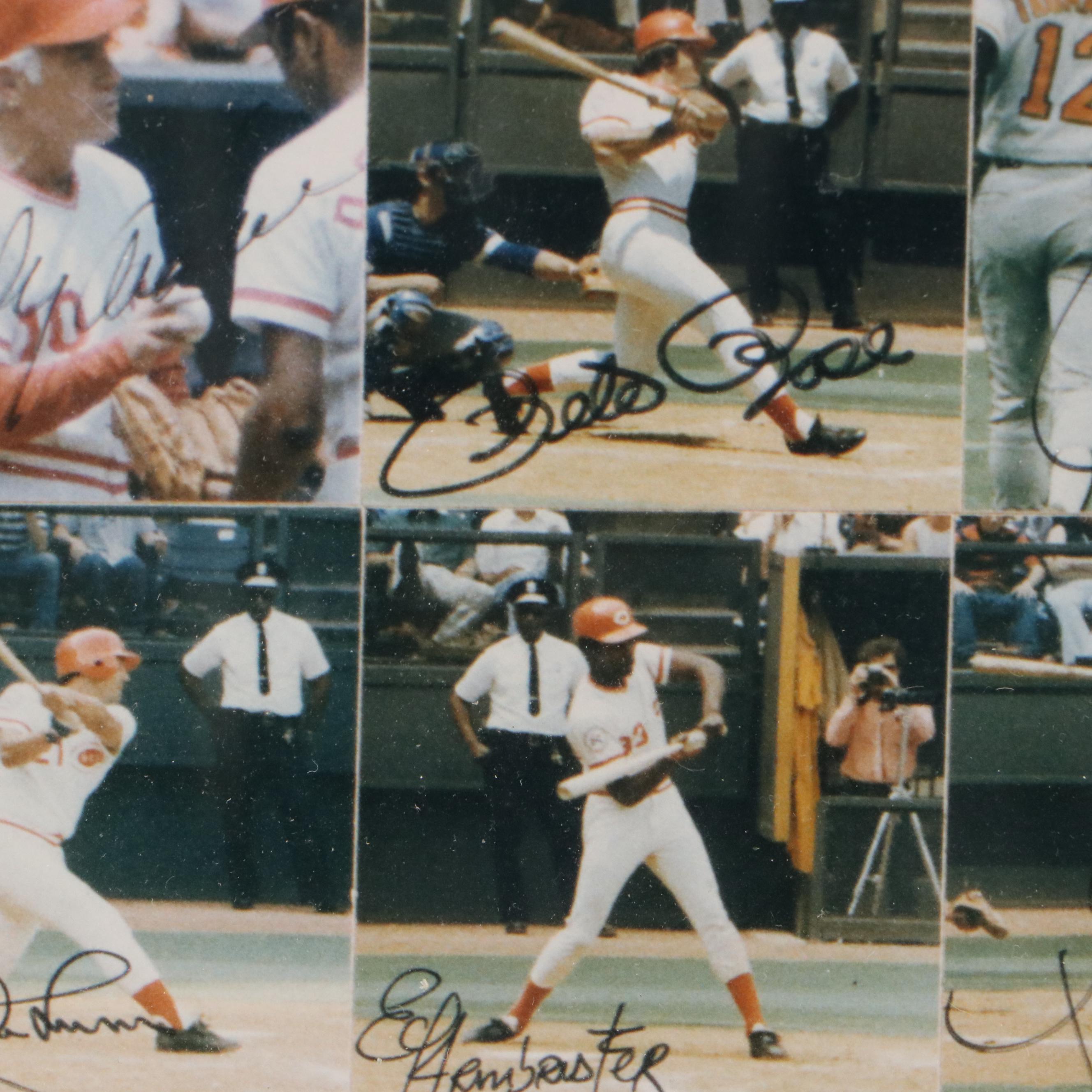 1975 and 1976 Cincinnati Reds Facsimile Signed Team Collages