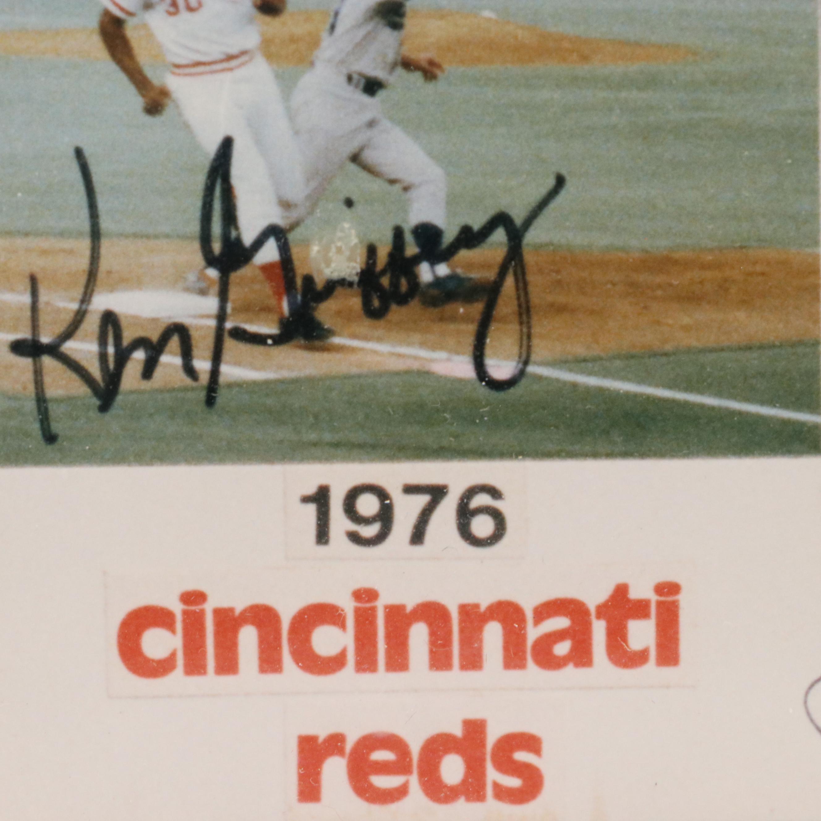 1975 and 1976 Cincinnati Reds Facsimile Signed Team Collages