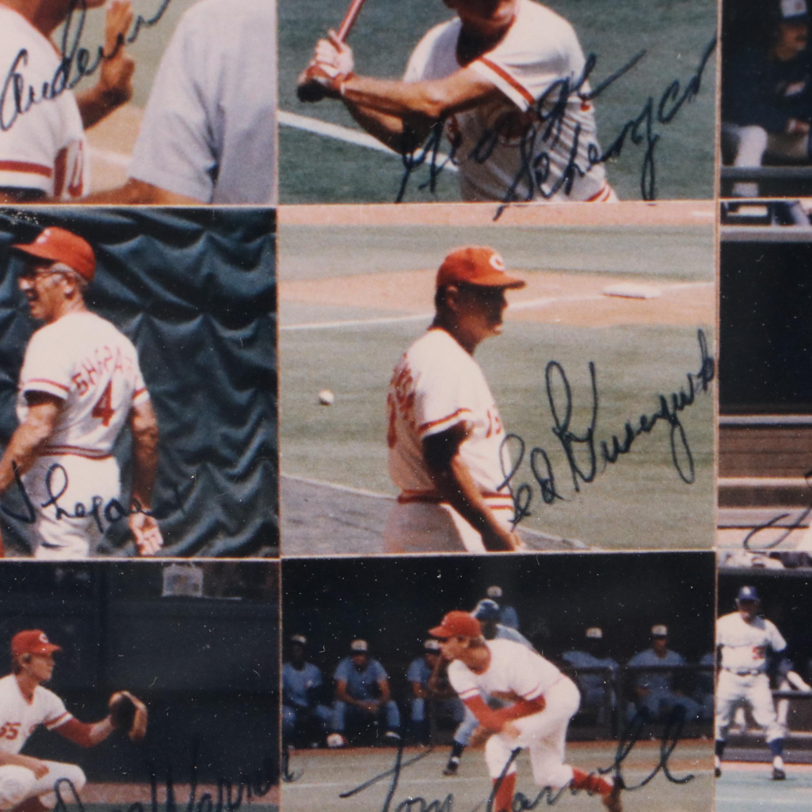1975 and 1976 Cincinnati Reds Facsimile Signed Team Collages