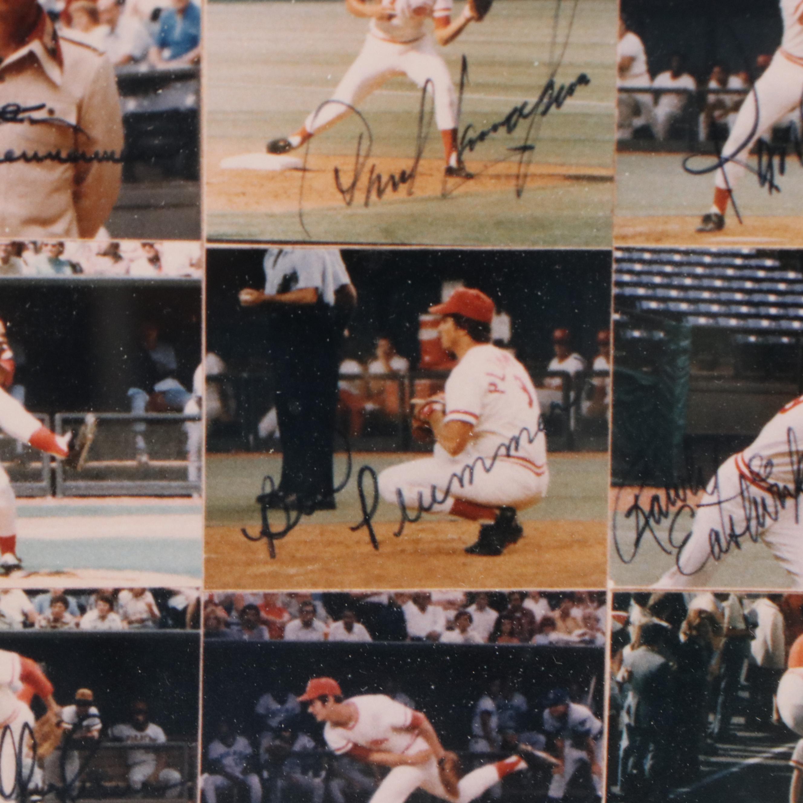 1975 and 1976 Cincinnati Reds Facsimile Signed Team Collages
