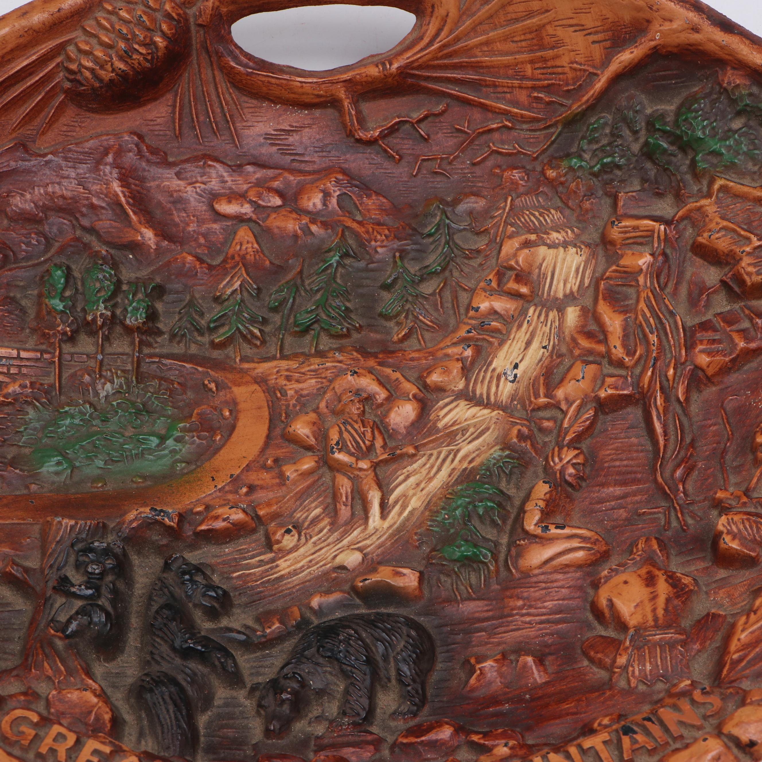 Fairway Great Smokey Mountains Metal Bowls with Rocky Top Wine Trail Bag