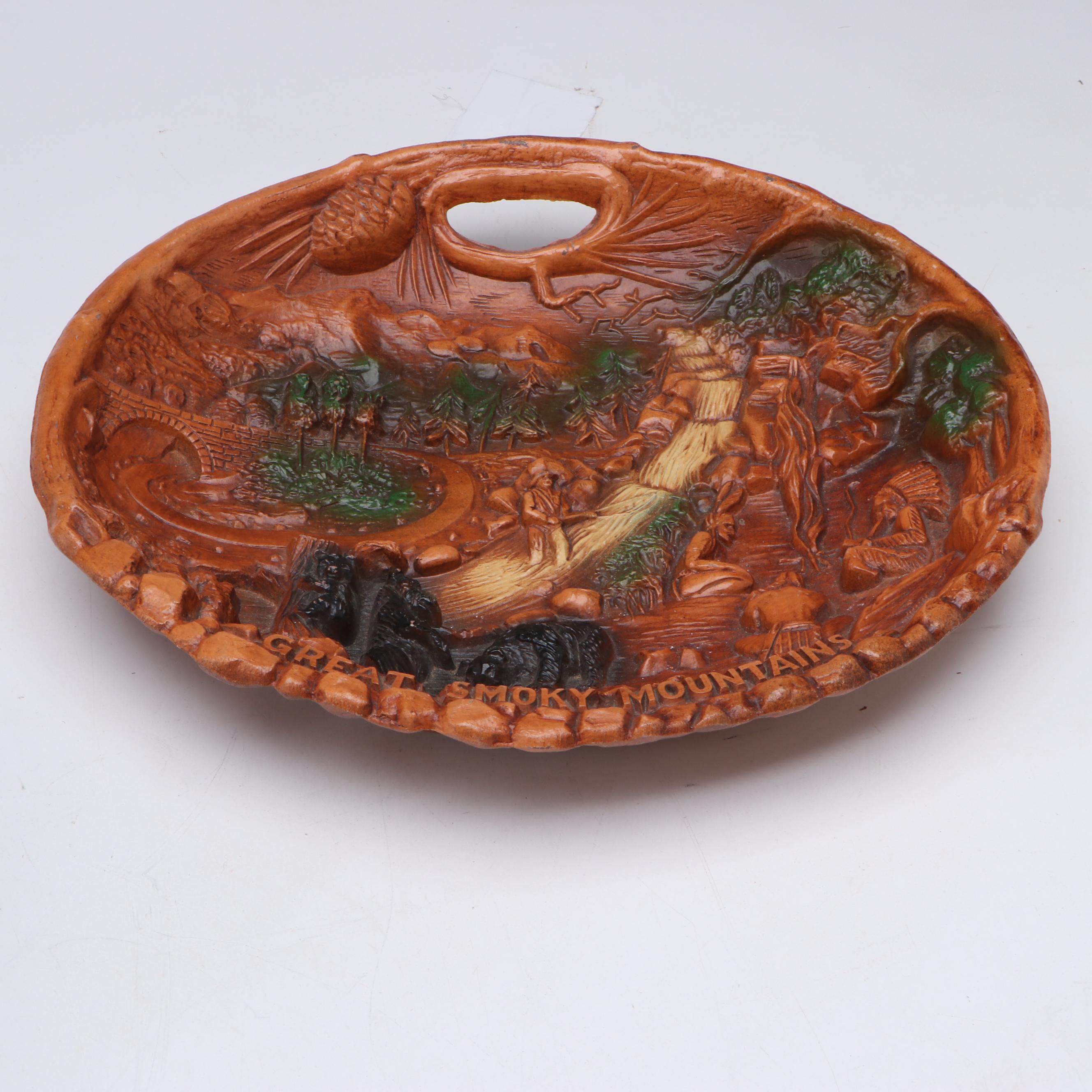 Fairway Great Smokey Mountains Metal Bowls with Rocky Top Wine Trail Bag