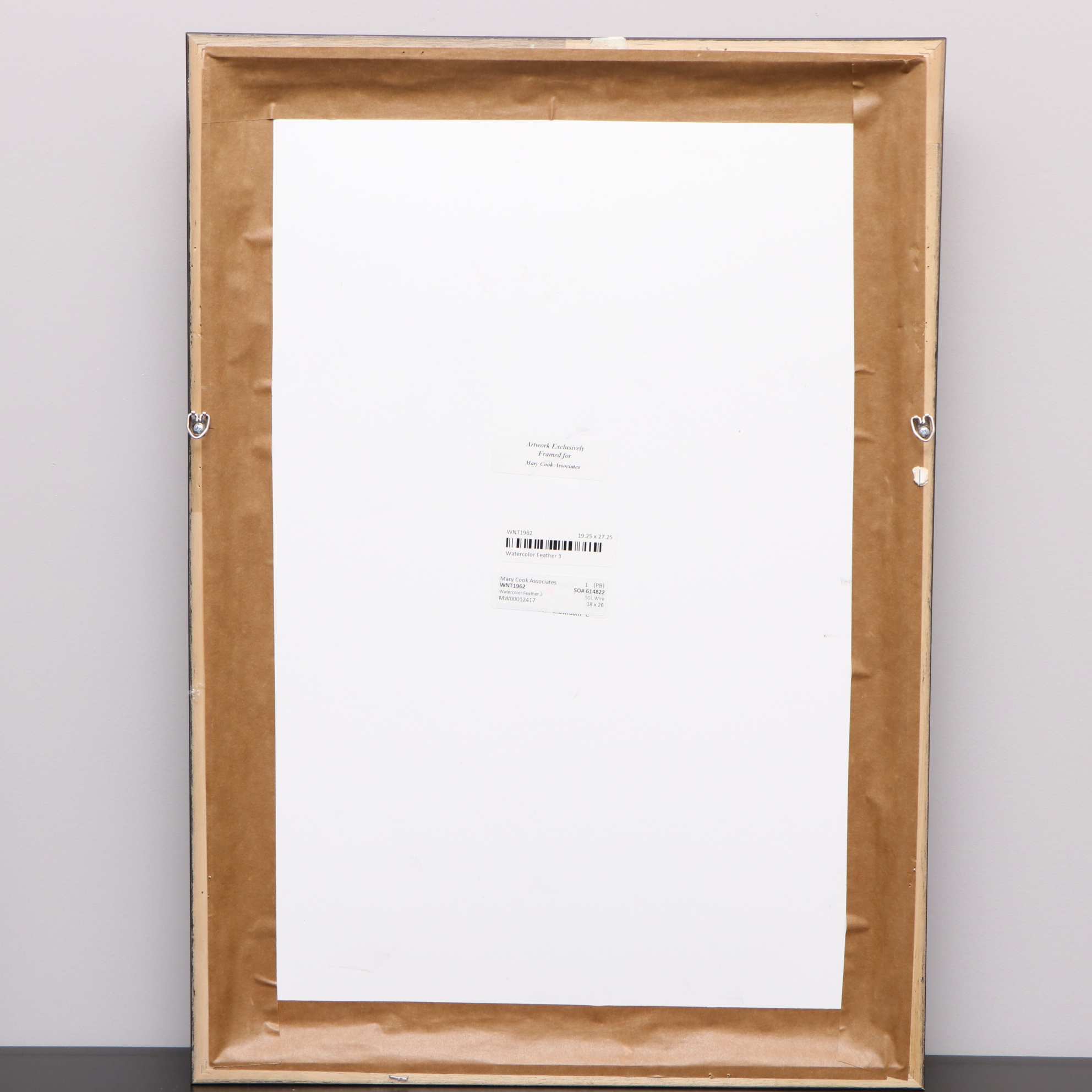 Pair of Modernist Style Giclées of Feathers in Frames