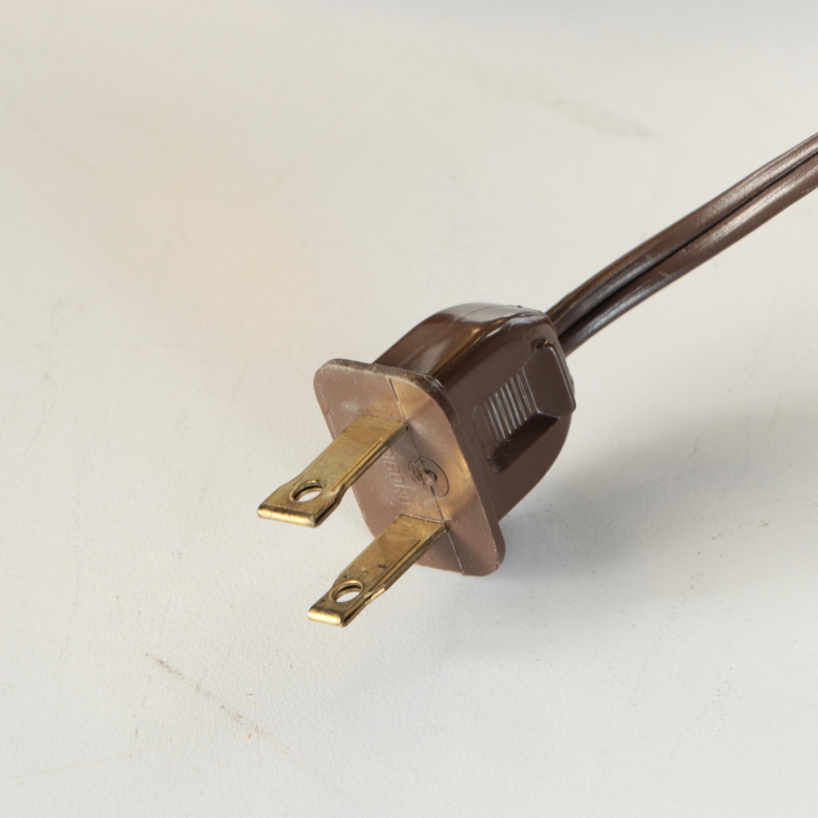 Two Brass Urn Table Lamps