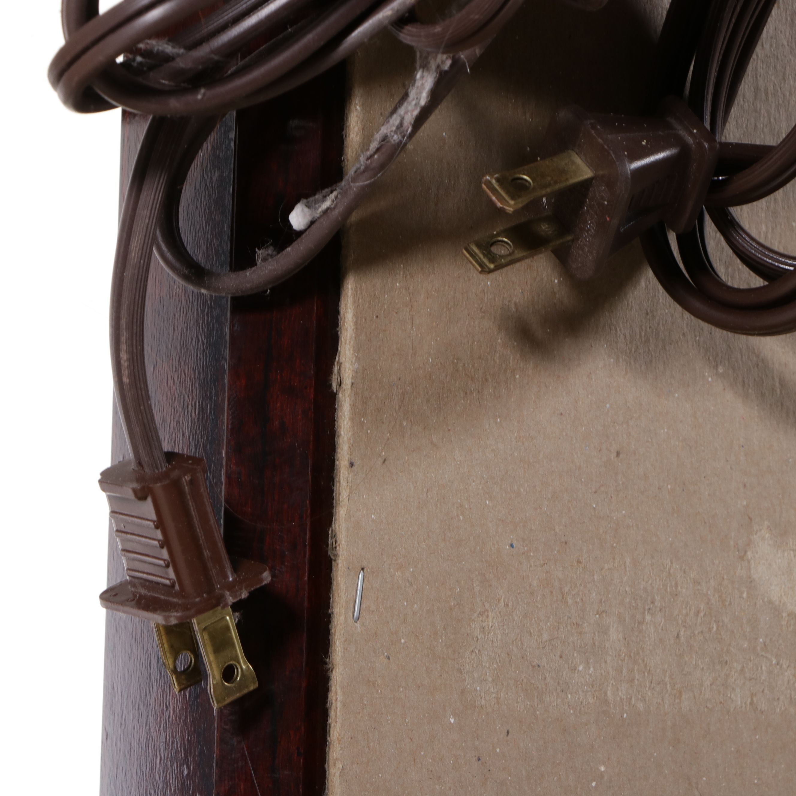 Walnut Finish Glass Front Display Cabinets