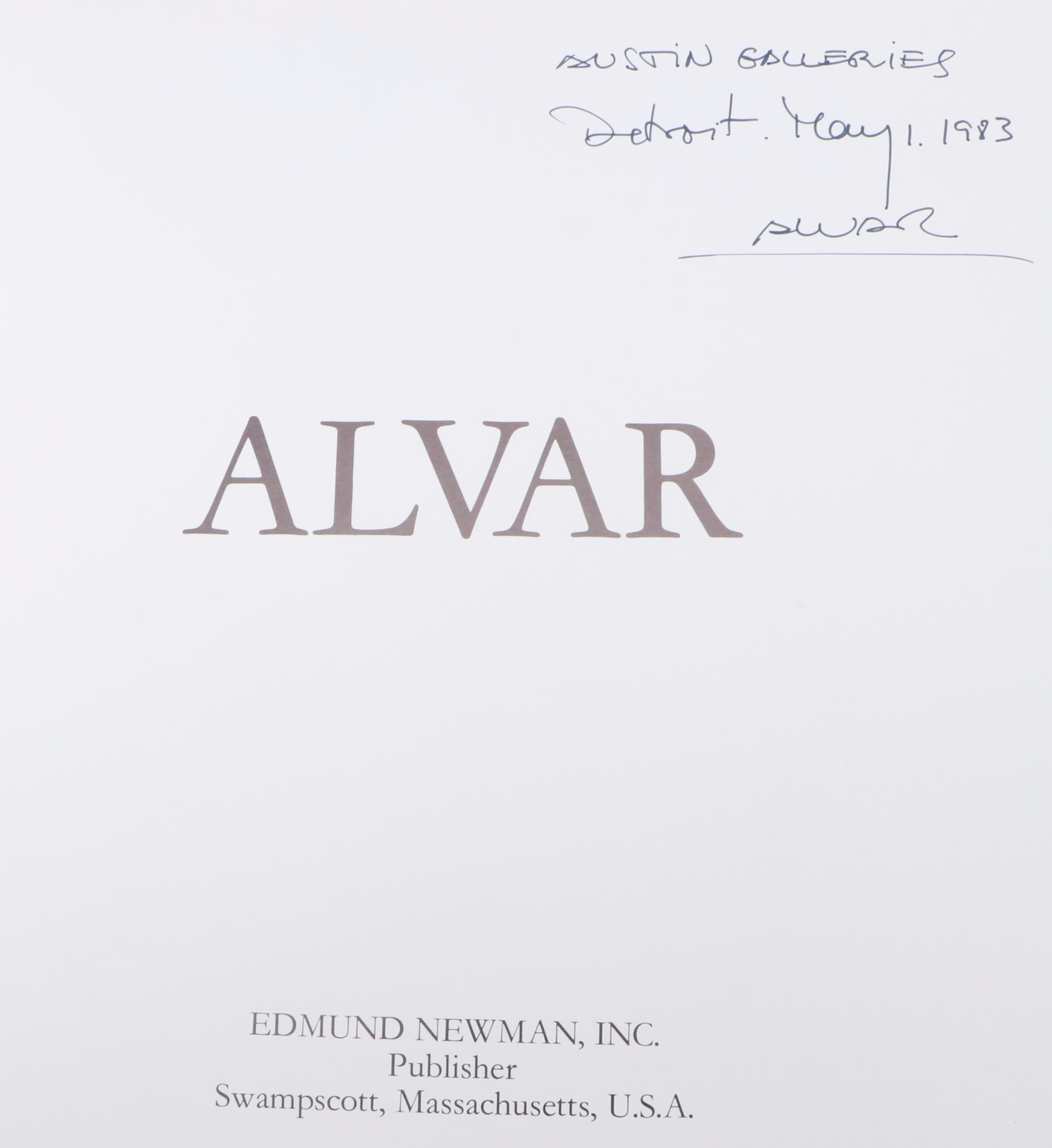 Signed First Edition "Alvar" by Antoni Guasch et al., 1982