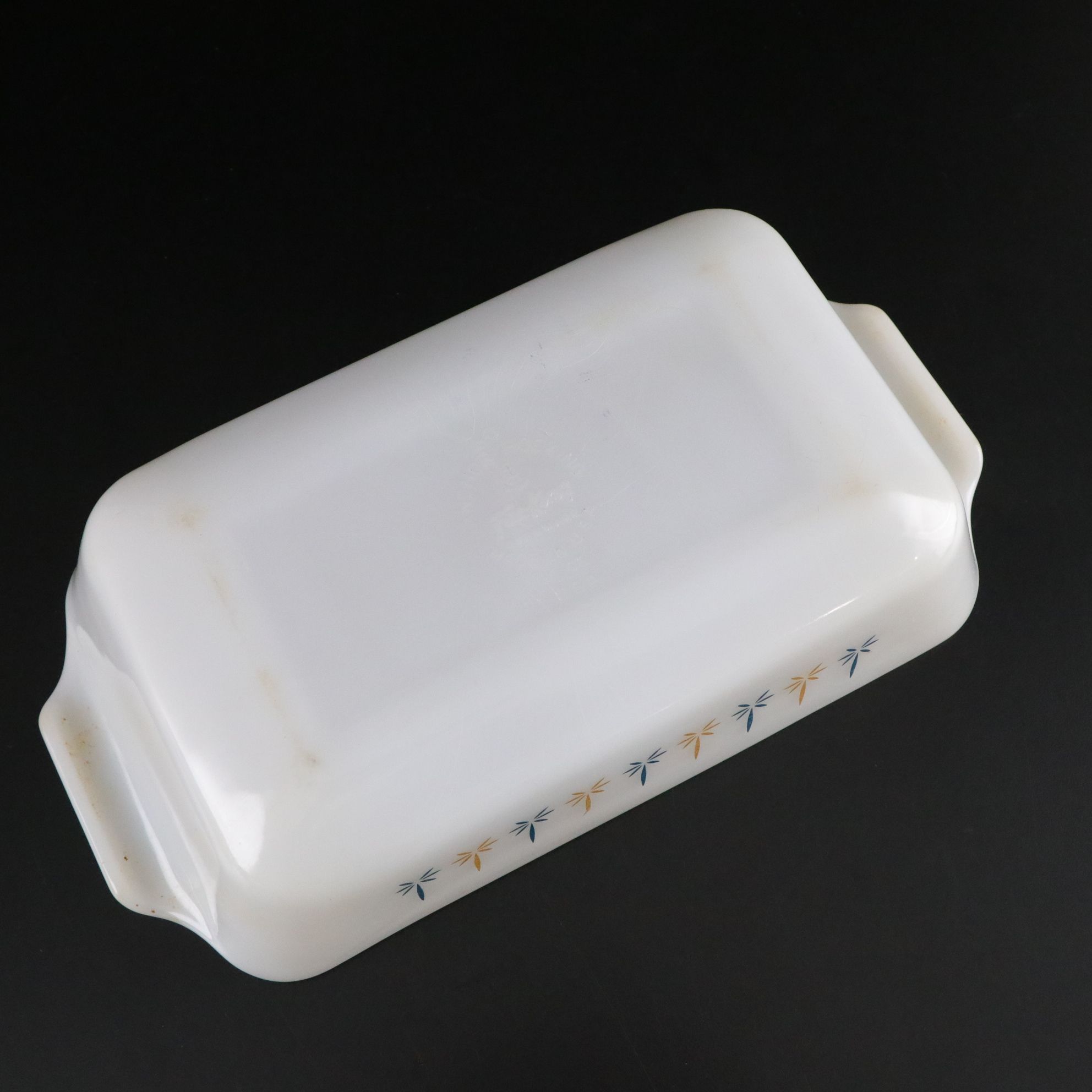 Pyrex "Black Star Atomic" Divided Casserole, Anchor Hocking "Candle Glow" & More