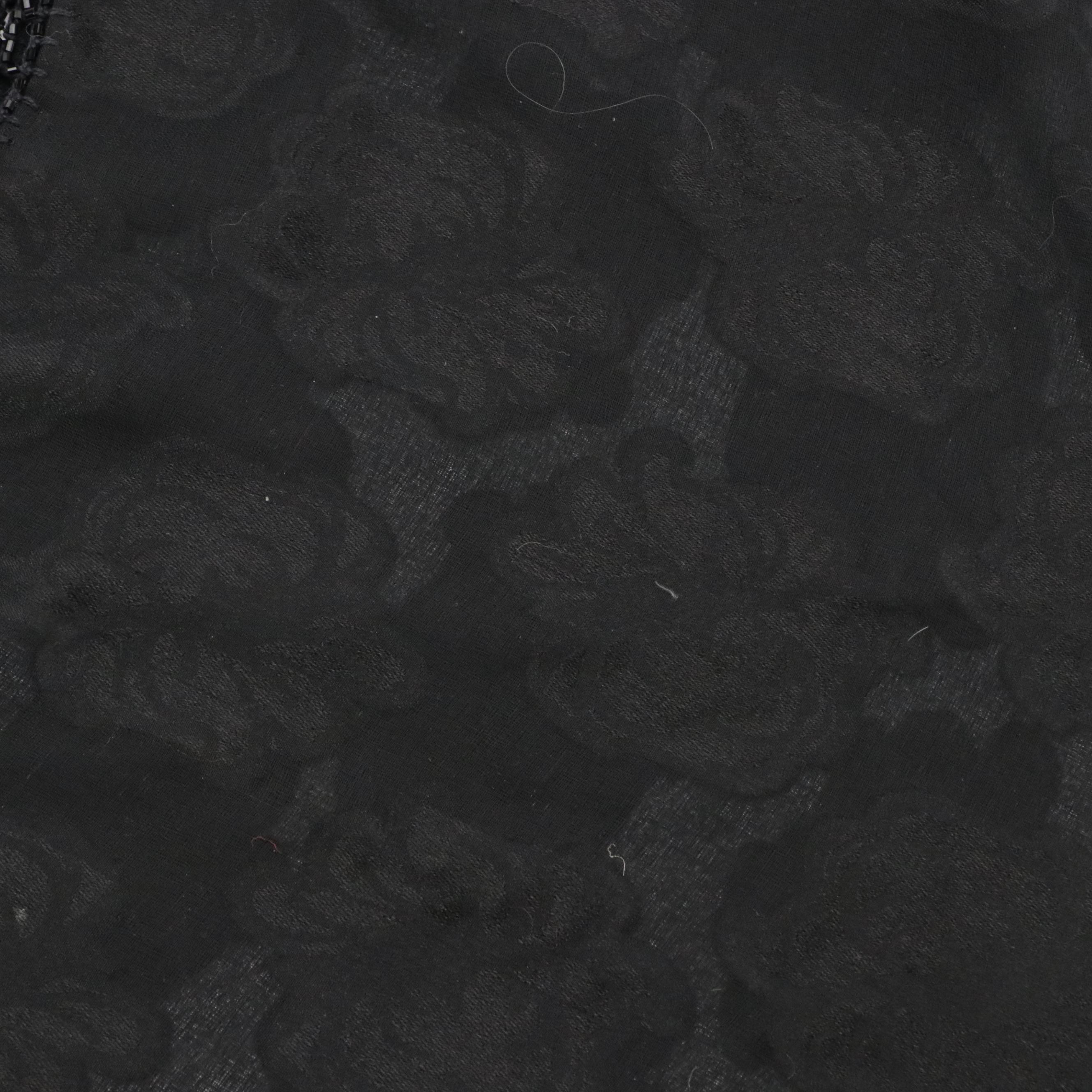 Black and Red Fringe Beaded Shawl Scarves