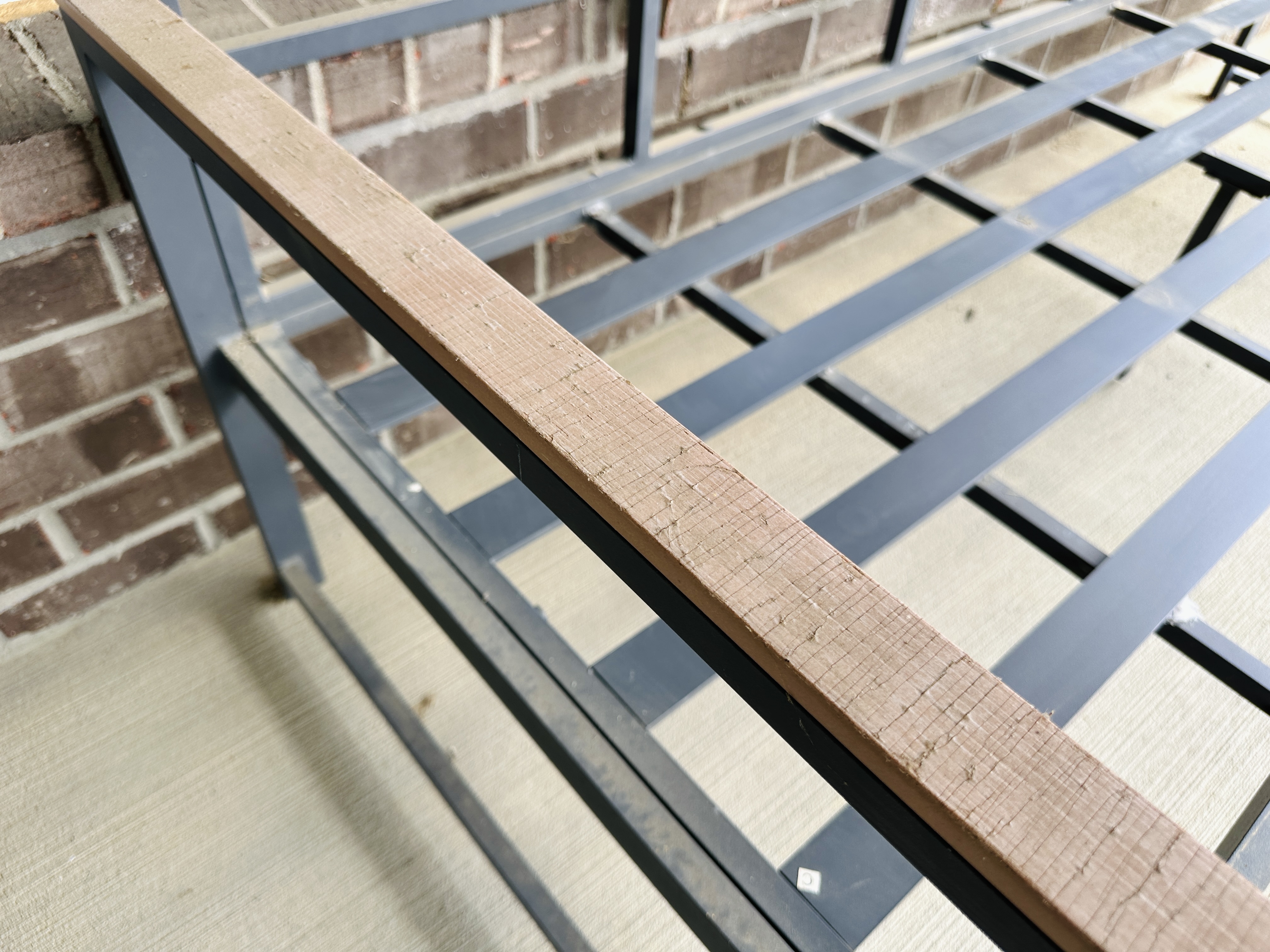 Contemporary Three-Piece Metal Patio Lounge Set