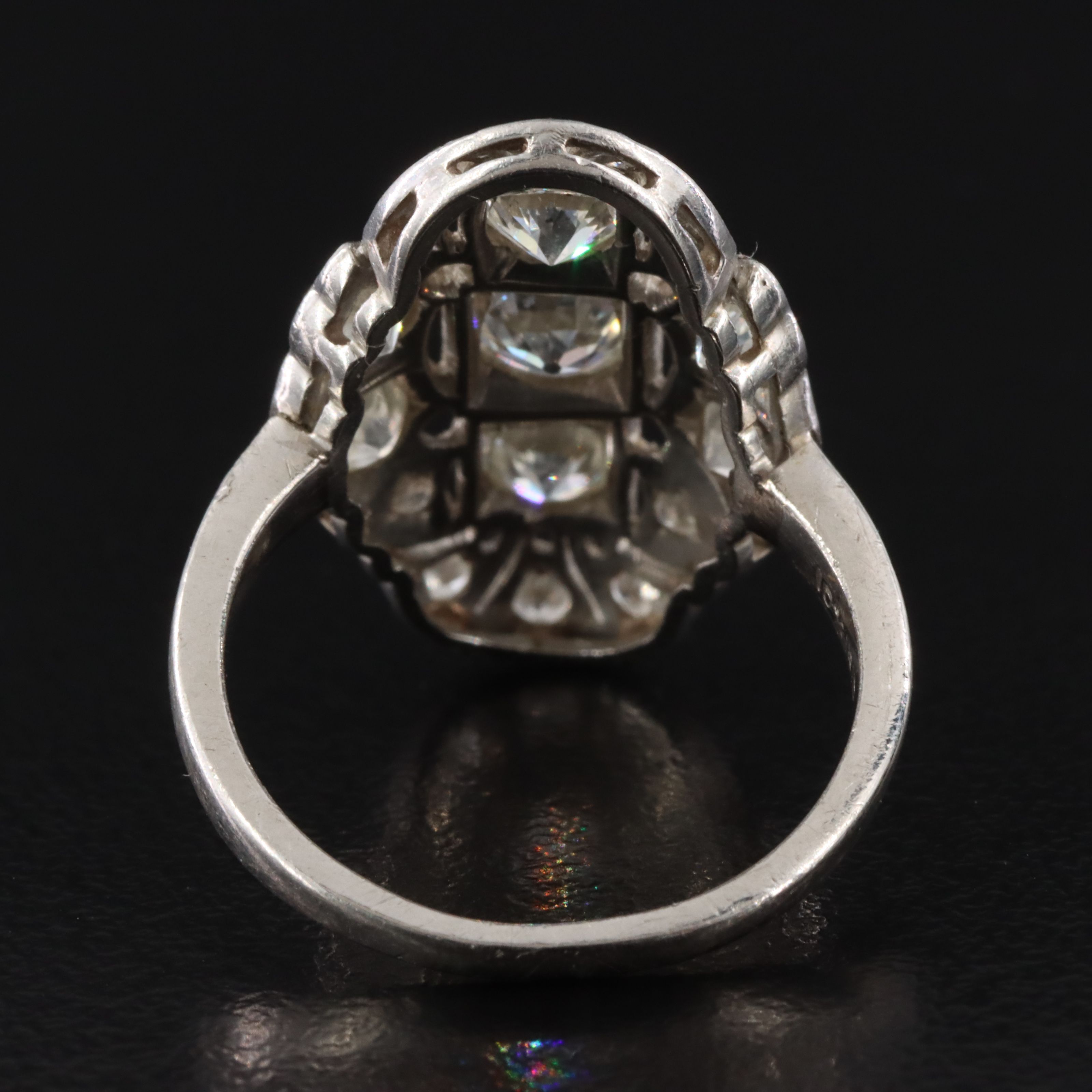 1930s Deco Platinum 2.01 CTW Diamond Ring