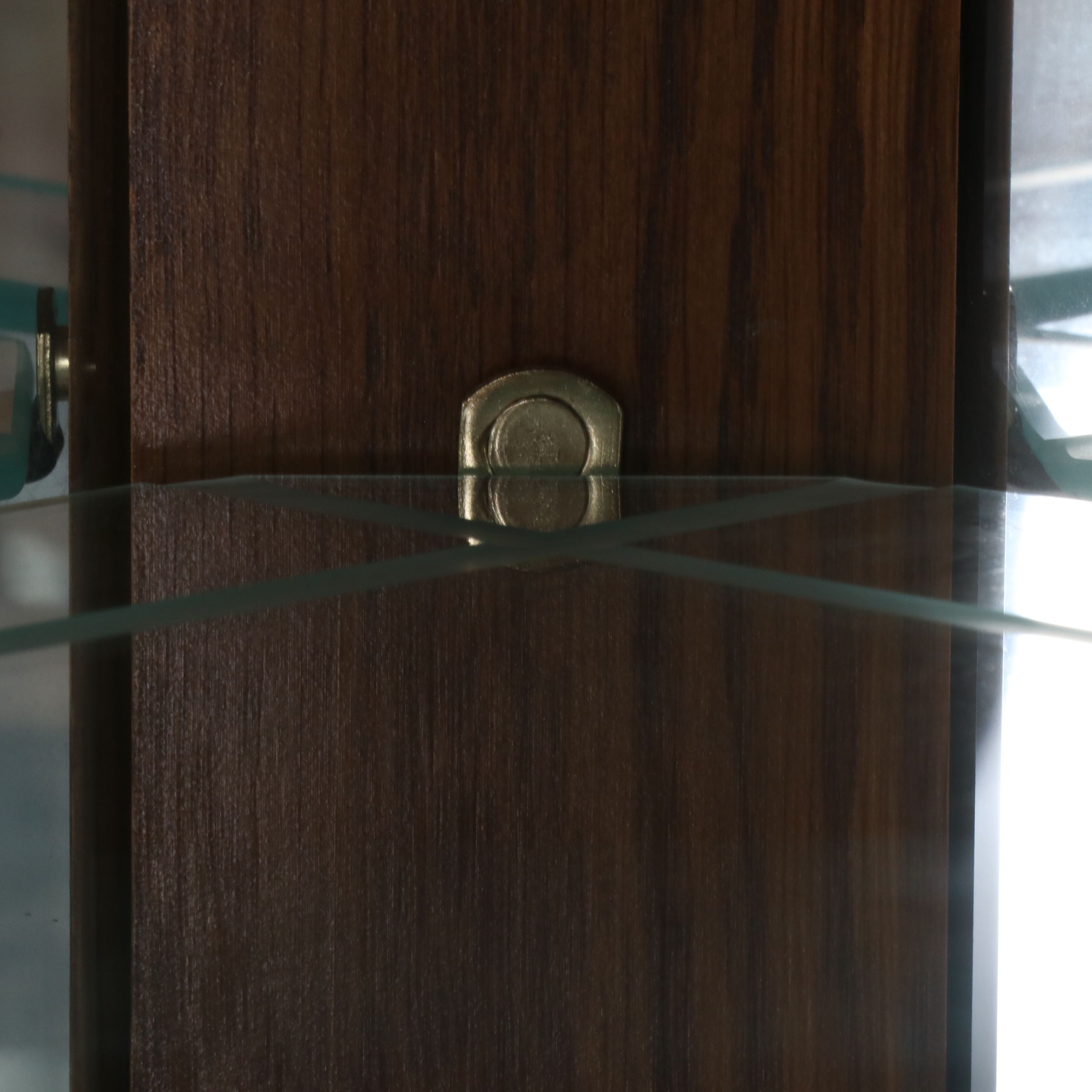 Oak Corner Display Cabinet