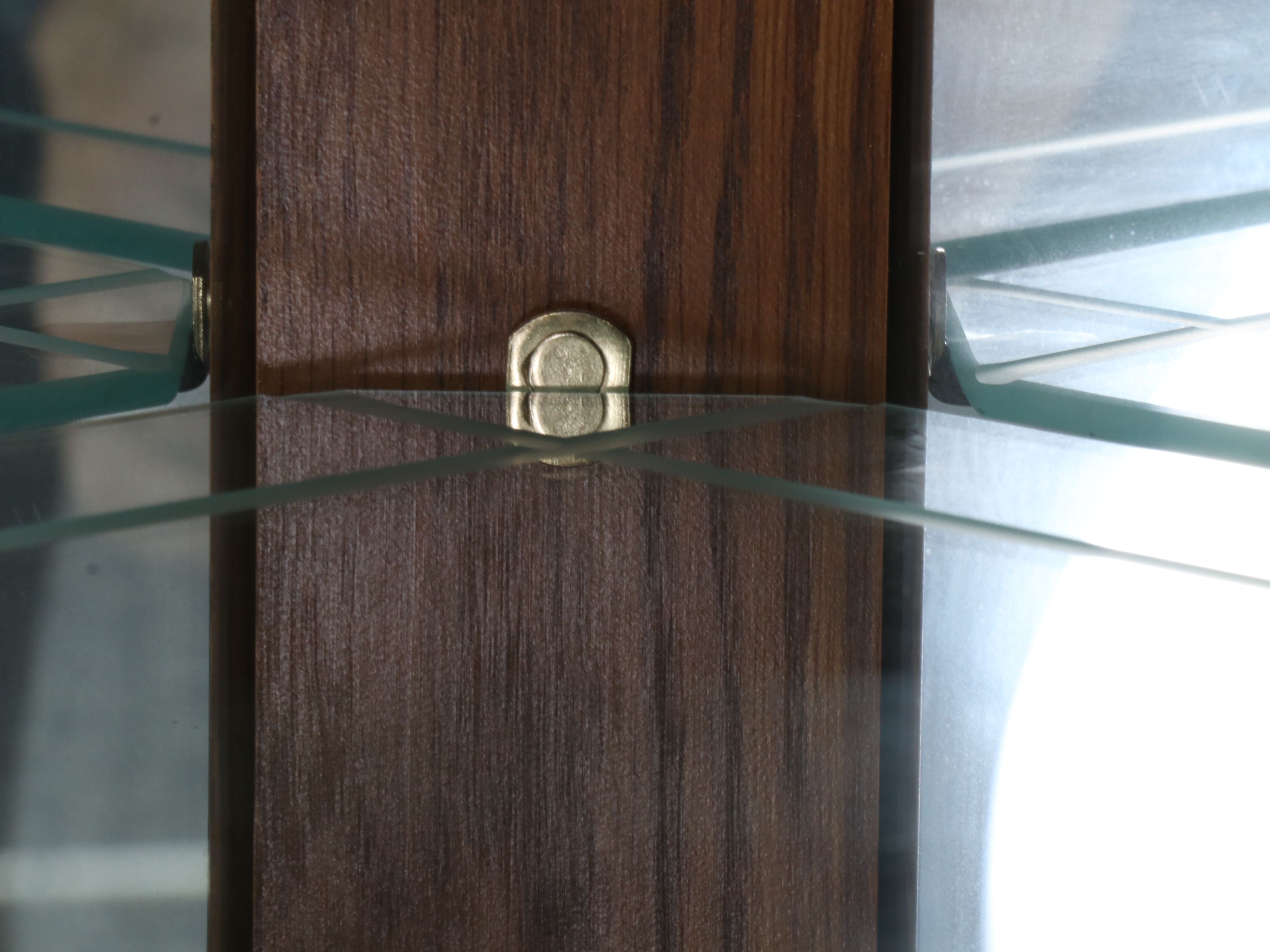 Oak Corner Display Cabinet