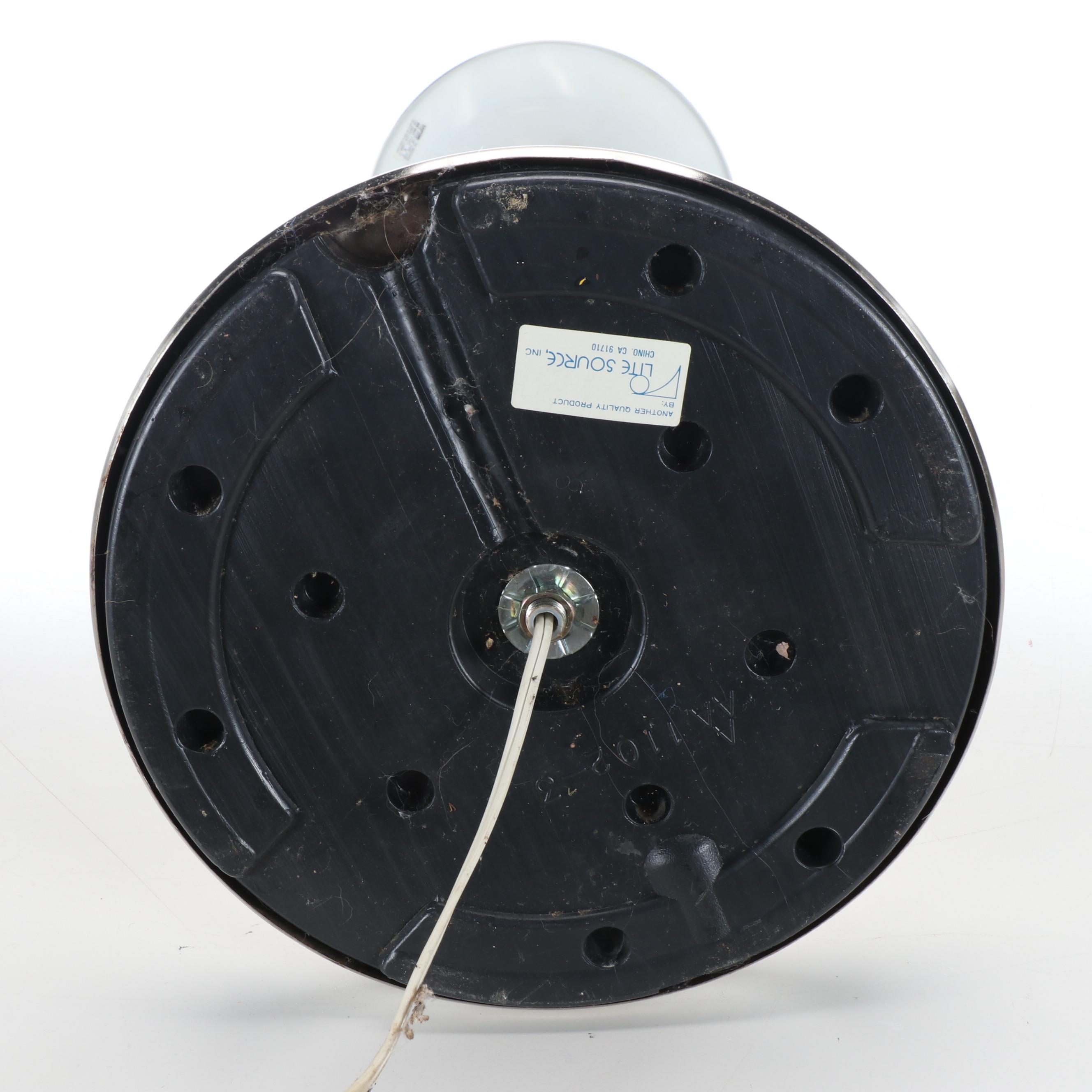 Postmodern Style Chrome and Brass Finish Floor Lamp