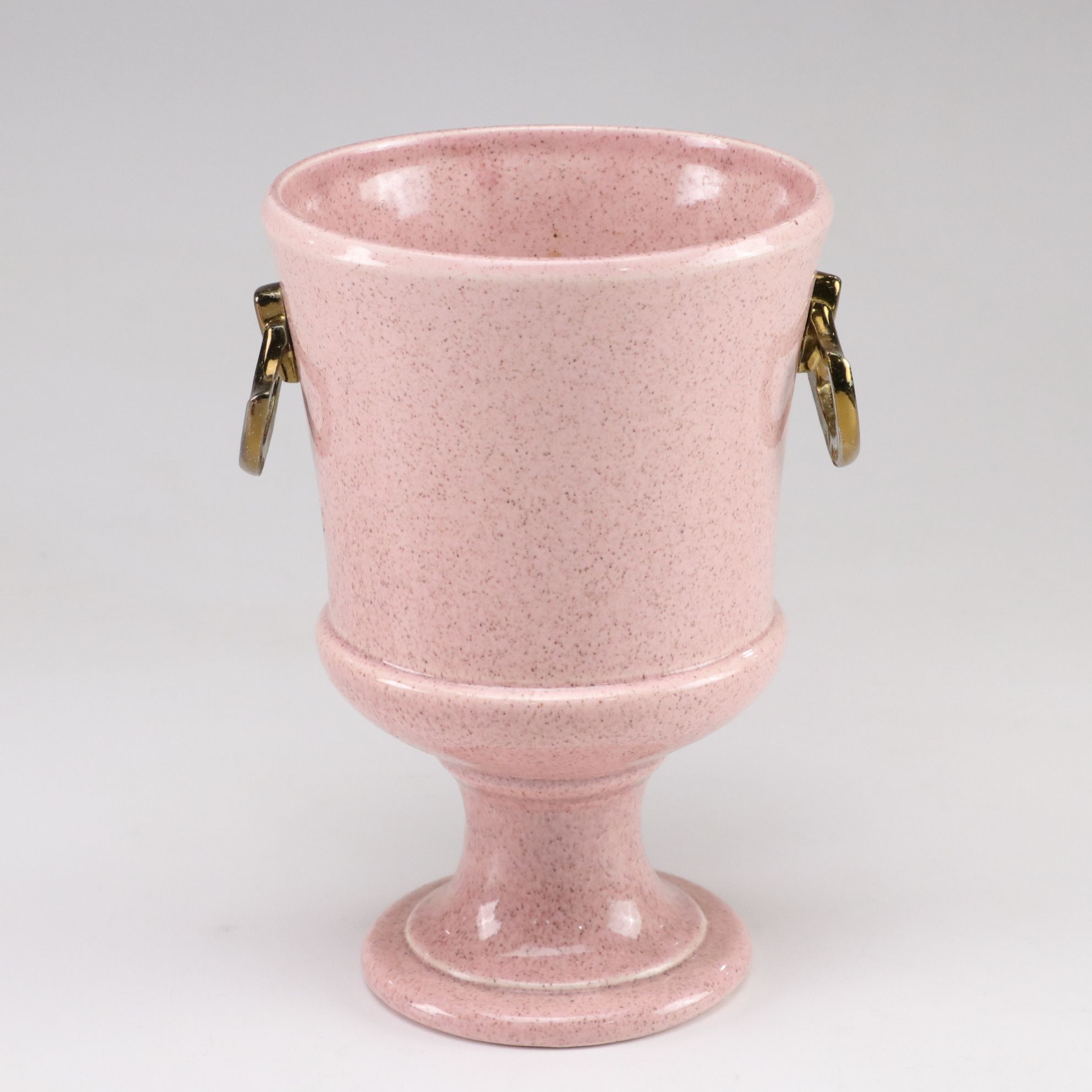 Mid Century Modern Pink Ceramic Planters
