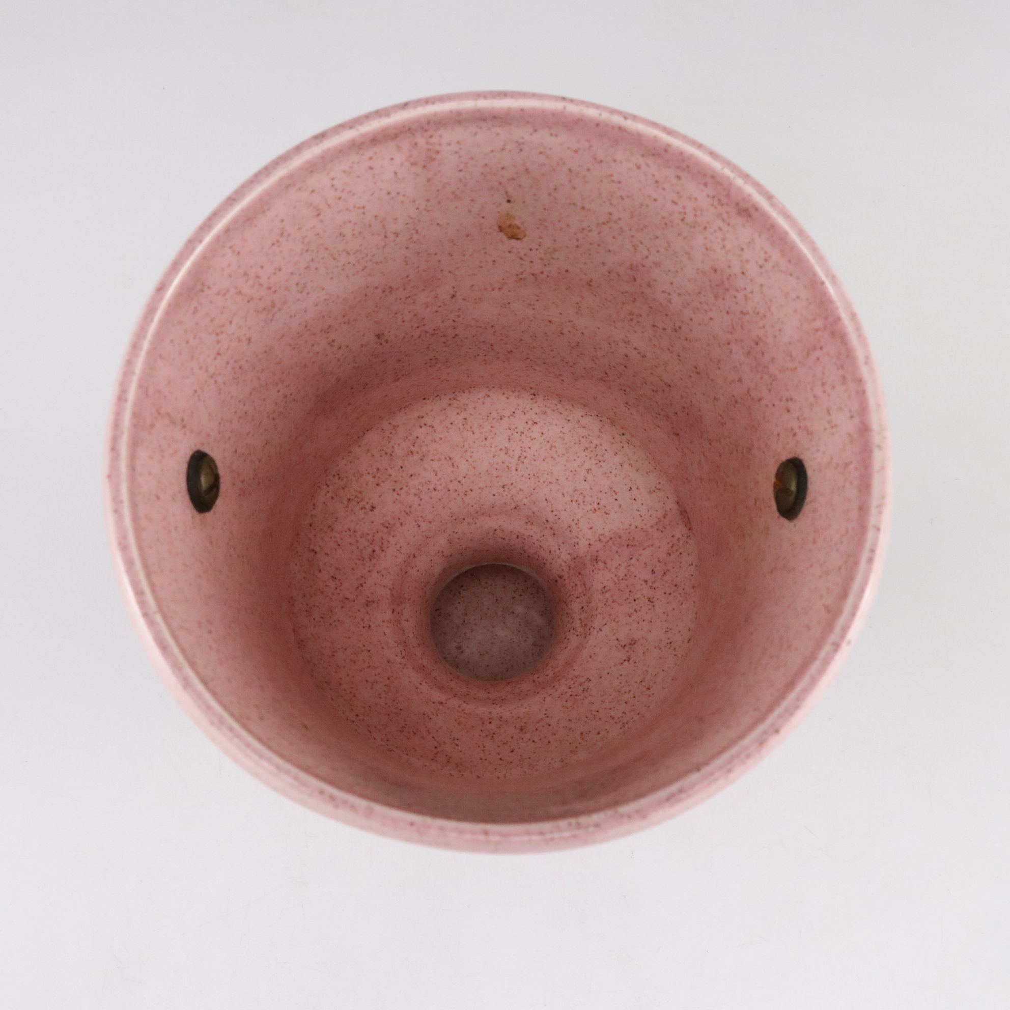 Mid Century Modern Pink Ceramic Planters