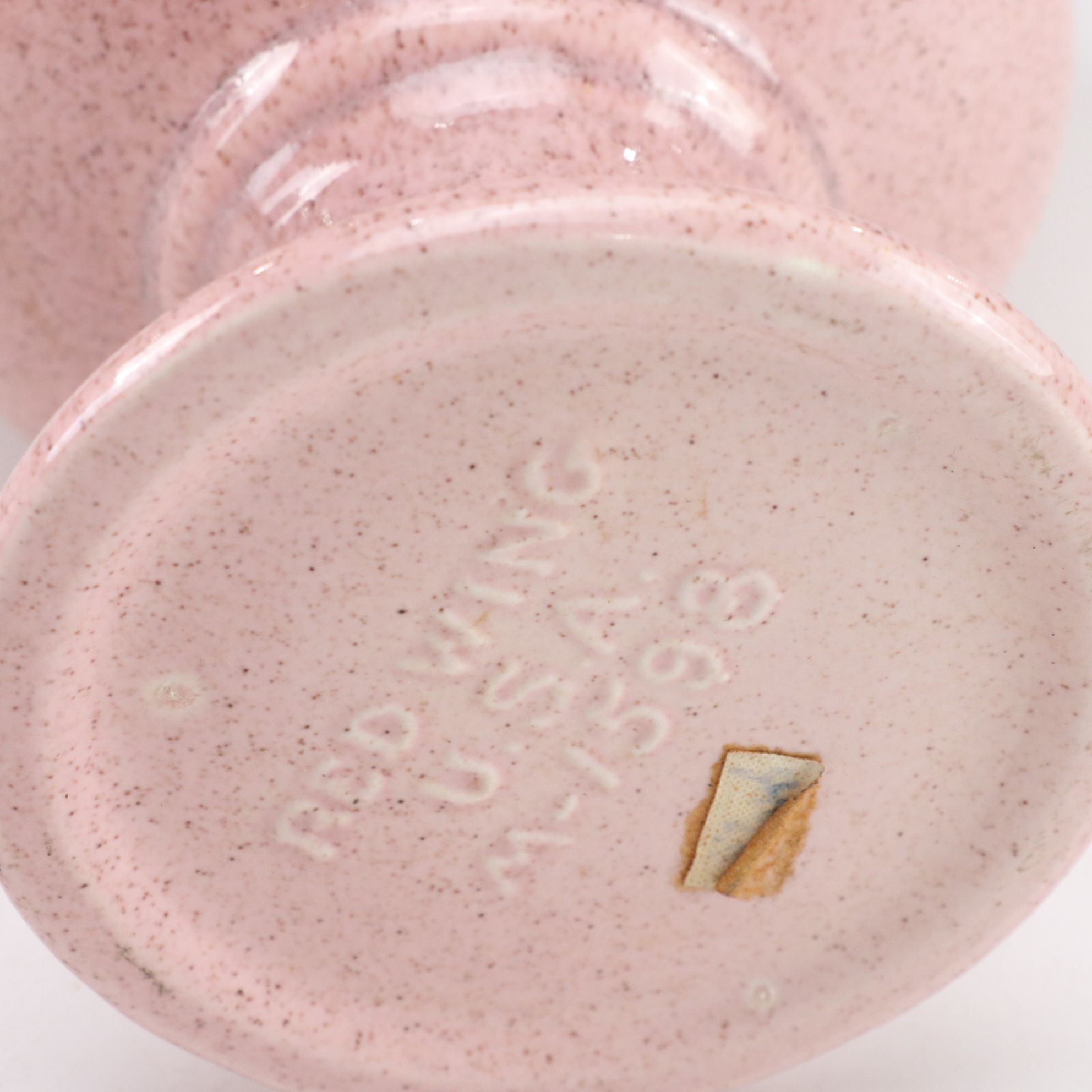 Mid Century Modern Pink Ceramic Planters