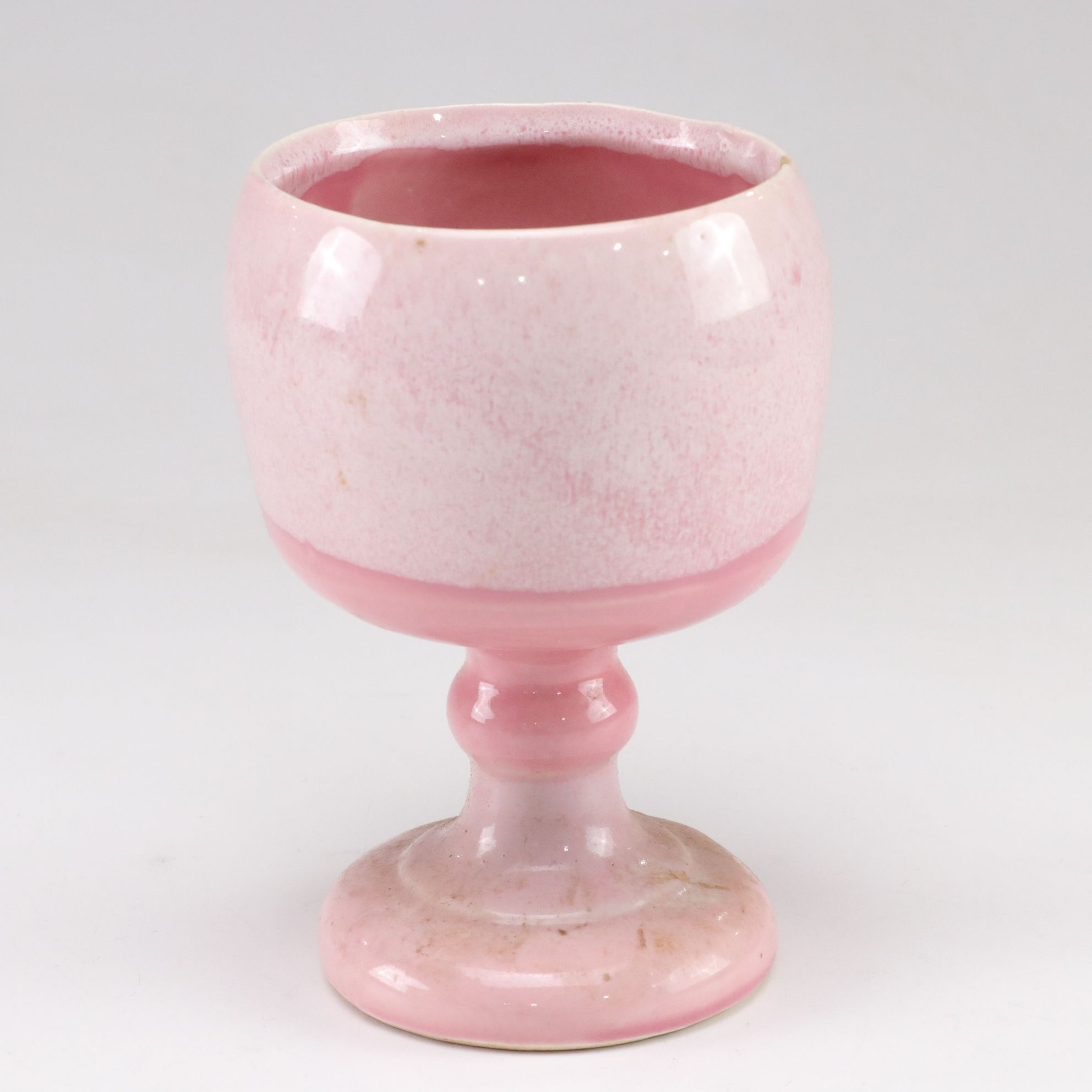 Mid Century Modern Pink Ceramic Planters