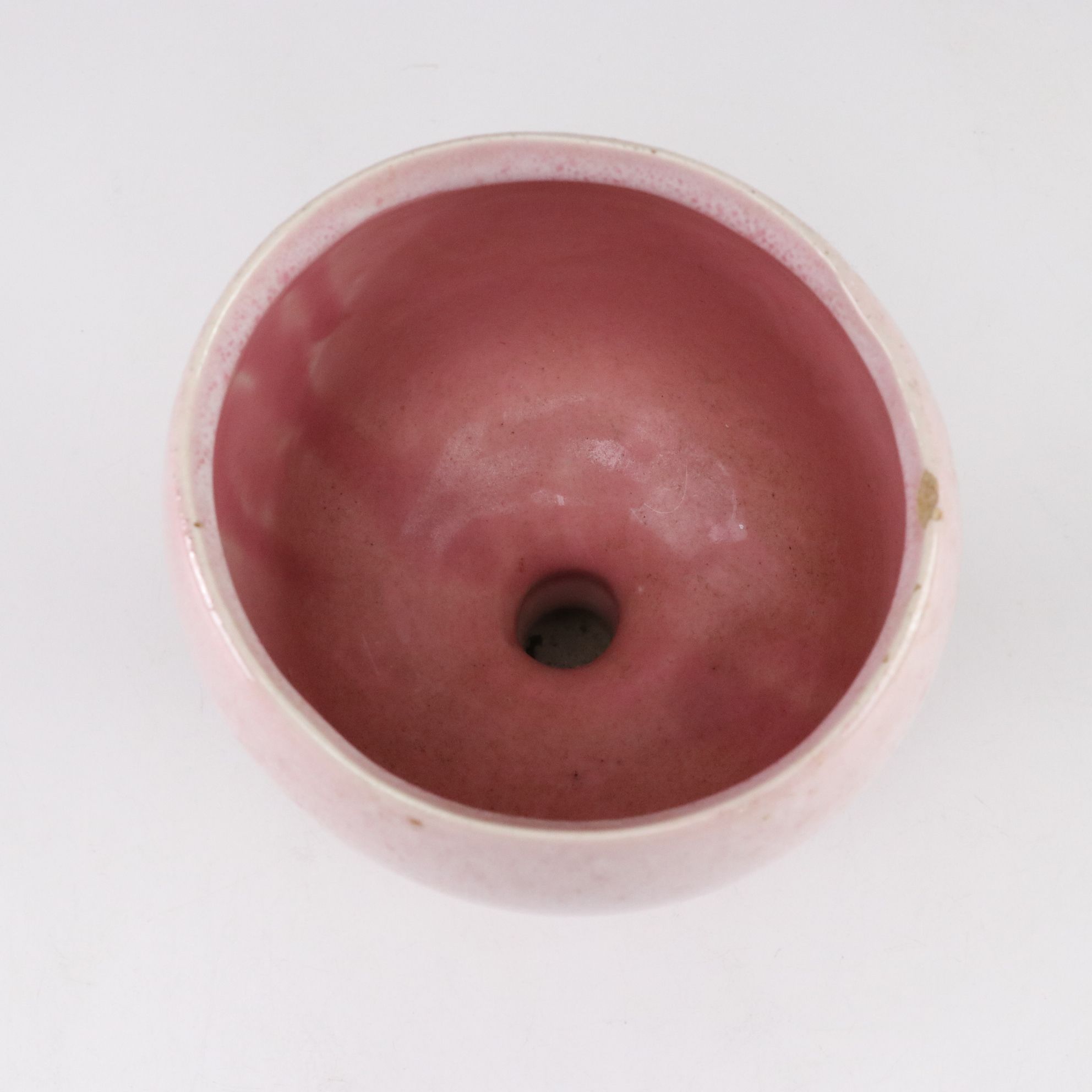 Mid Century Modern Pink Ceramic Planters