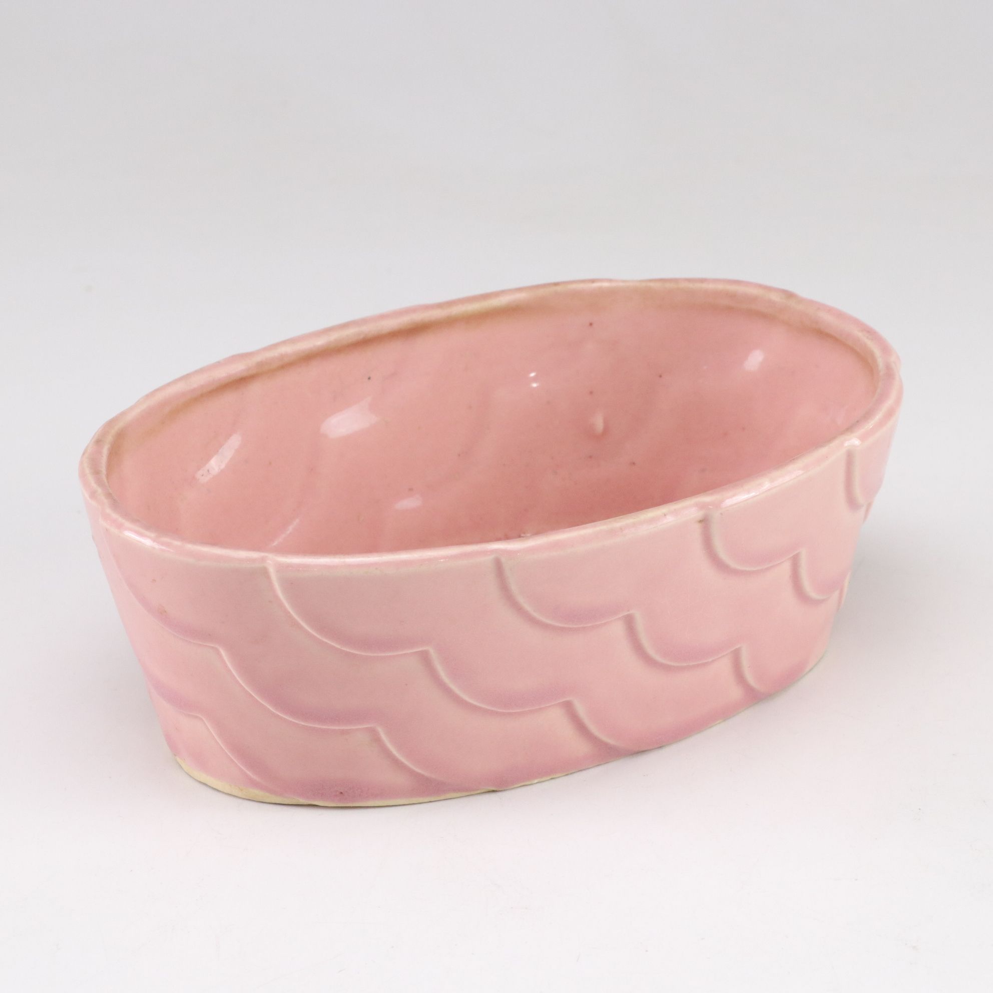 Mid Century Modern Pink Ceramic Planters