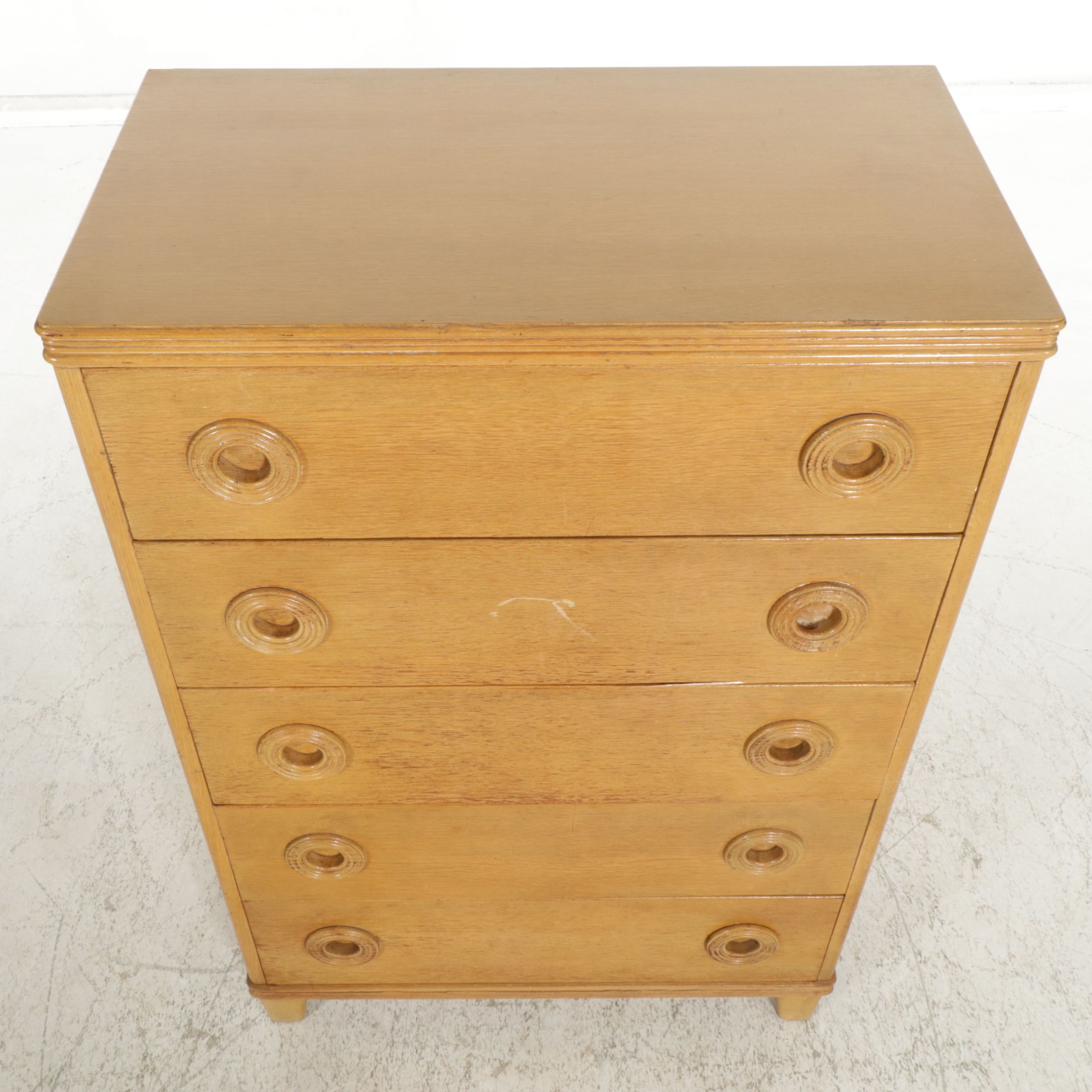 Hallmark Birch Veneer Chest of Drawers, Mid 20th Century