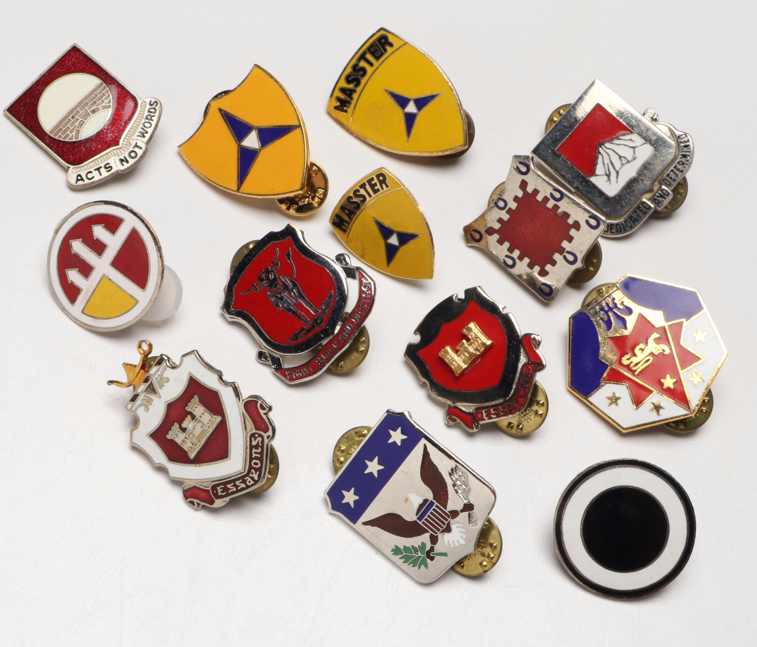 U.S. Army Engineering, Class A with Other Patches and Pins