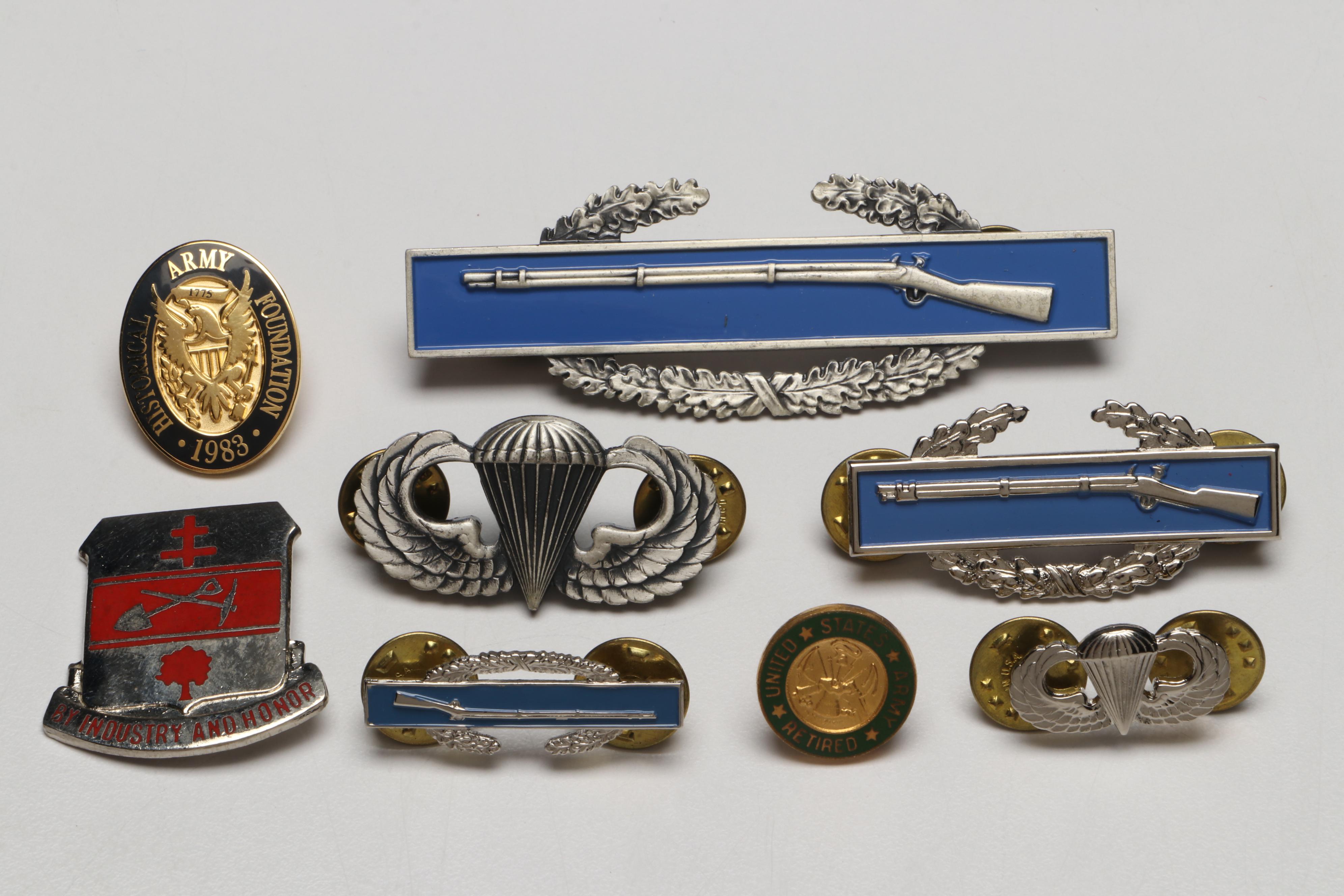 U.S. Army Engineering, Class A with Other Patches and Pins