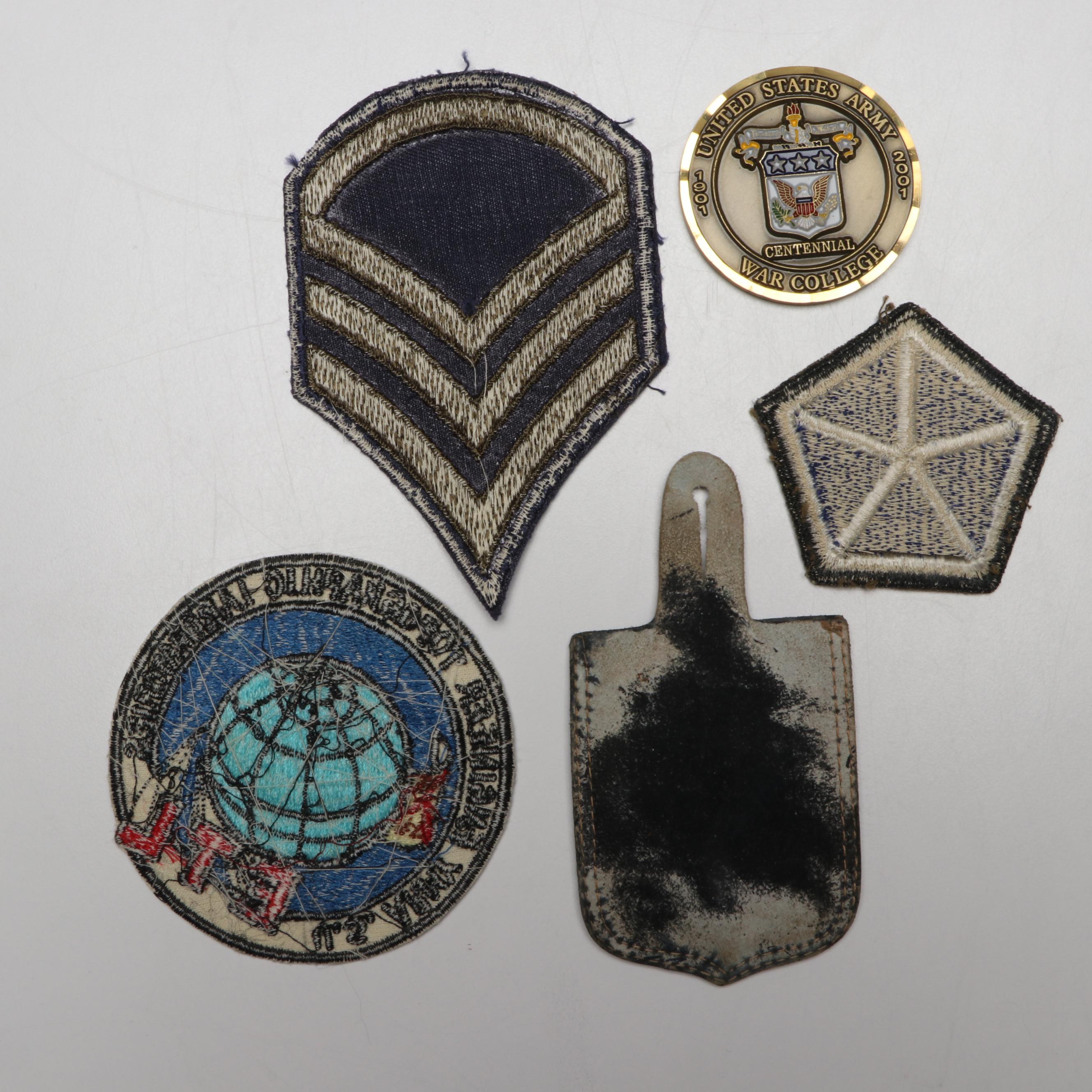 U.S. Army Engineering, Class A with Other Patches and Pins